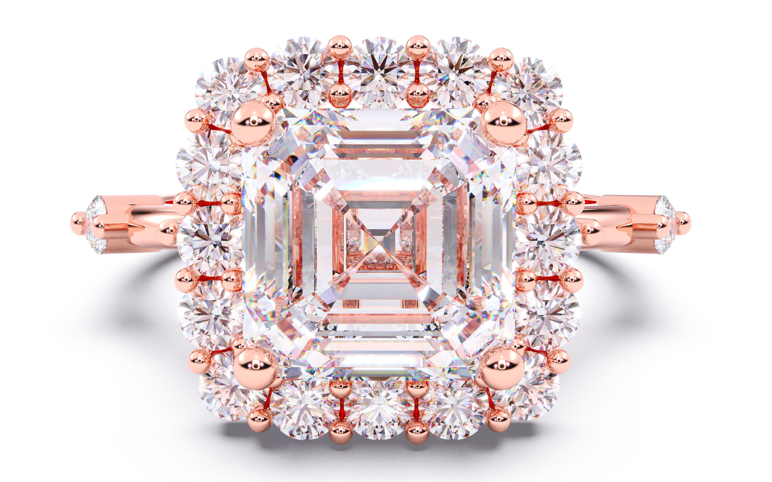 300 Solitaire Wedding Engagement Rings 3dm stl renders details 3D print model_52