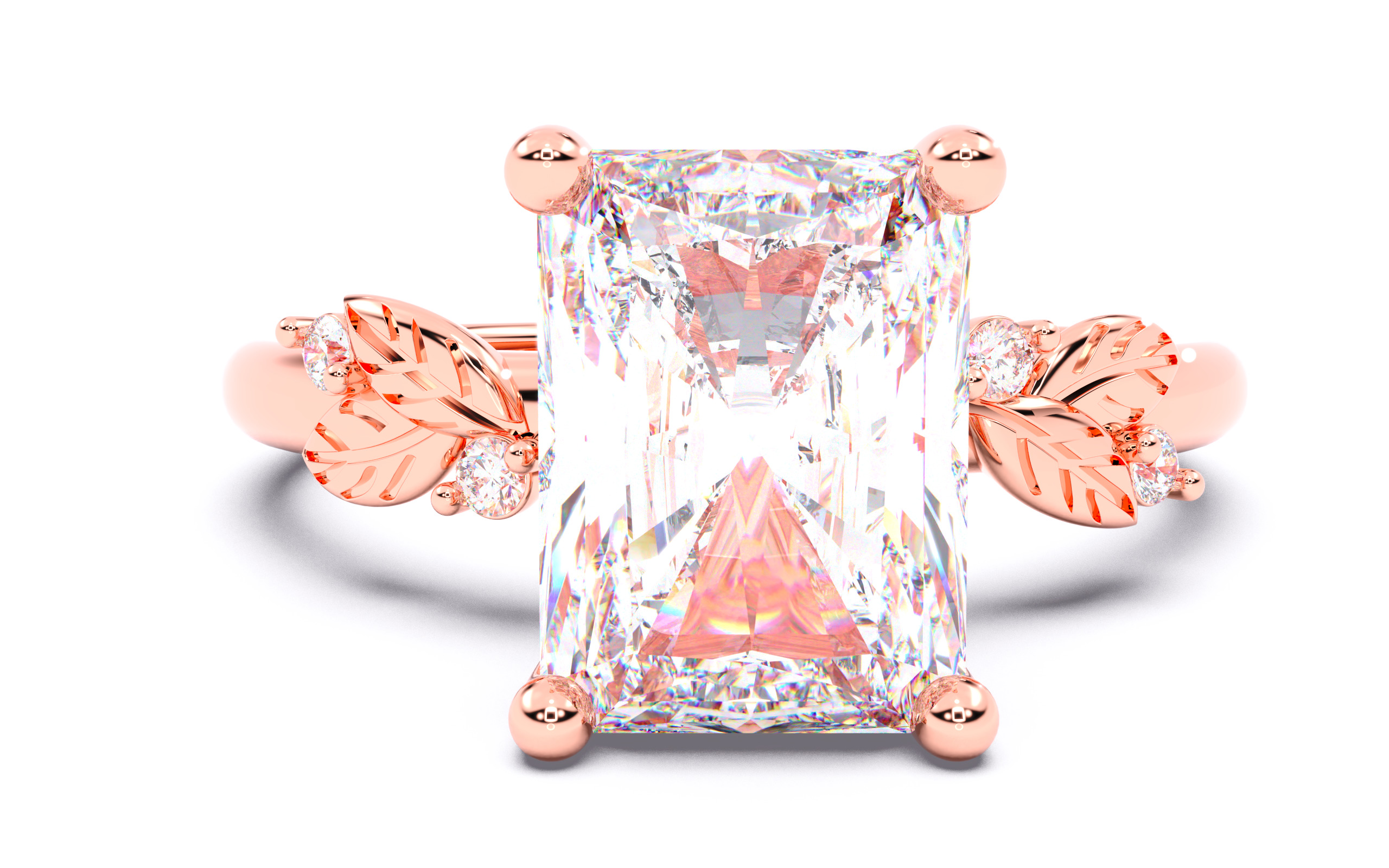 300 Solitaire Wedding Engagement Rings 3dm stl renders details 3D print model_120