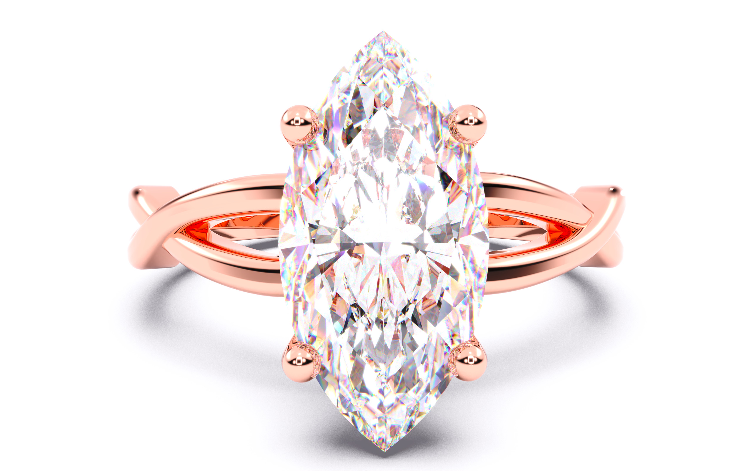 300 Solitaire Wedding Engagement Rings 3dm stl renders details 3D print model_116