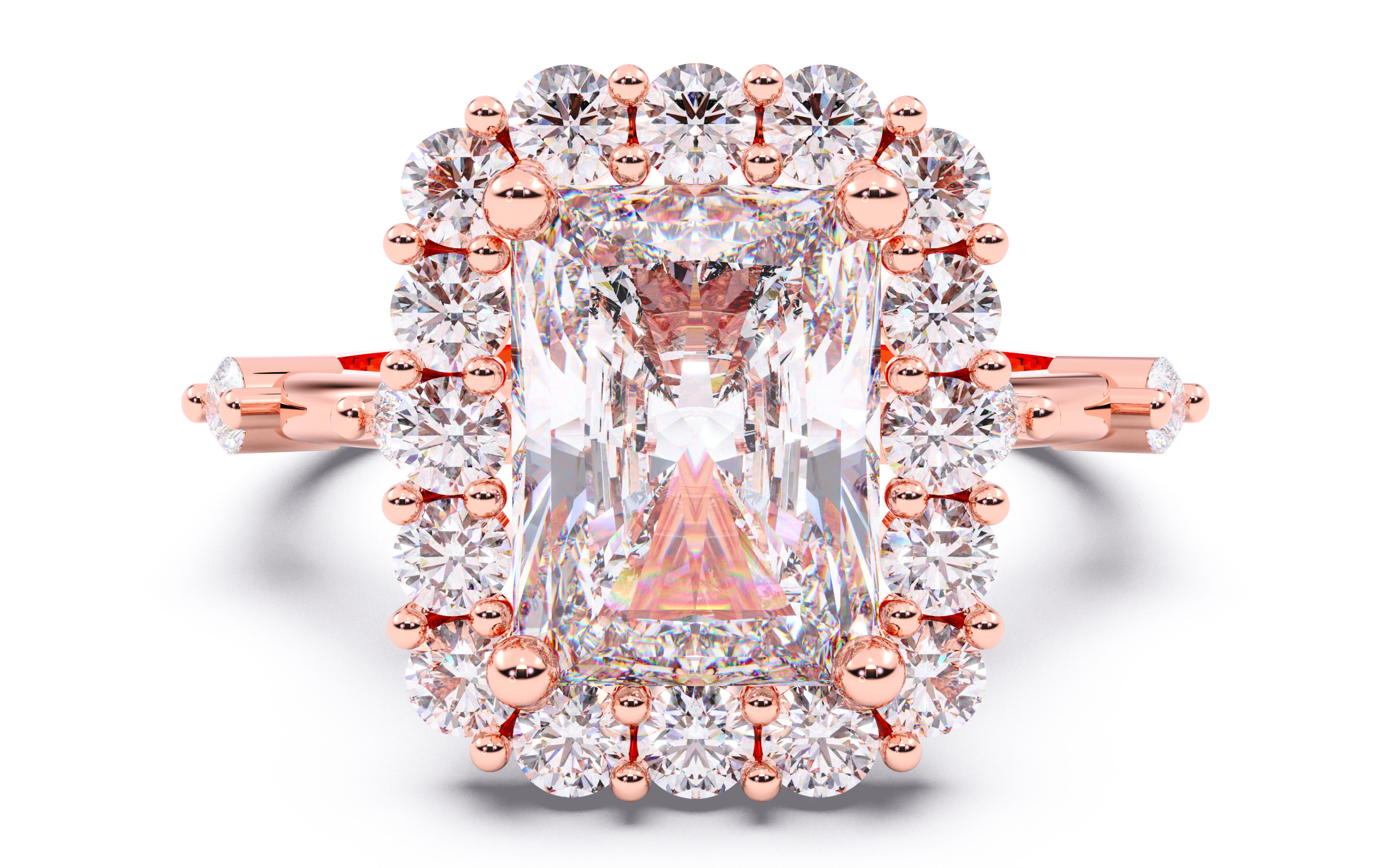 300 Solitaire Wedding Engagement Rings 3dm stl renders details 3D print model_37