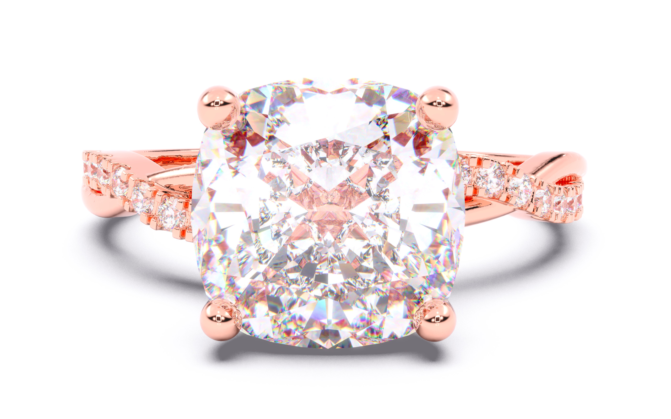 300 Solitaire Wedding Engagement Rings 3dm stl renders details 3D print model_96