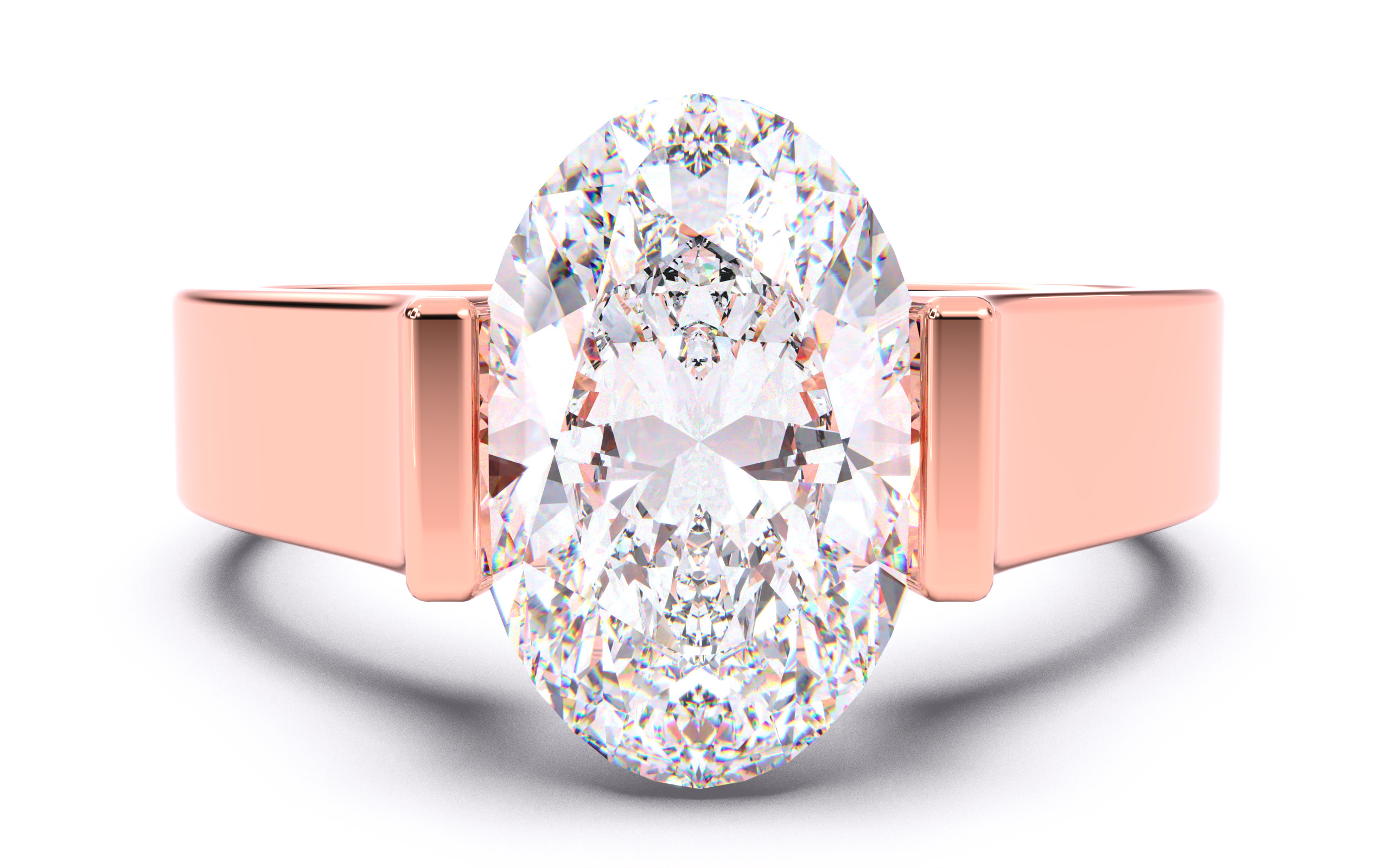 300 Solitaire Wedding Engagement Rings 3dm stl renders details 3D print model_126