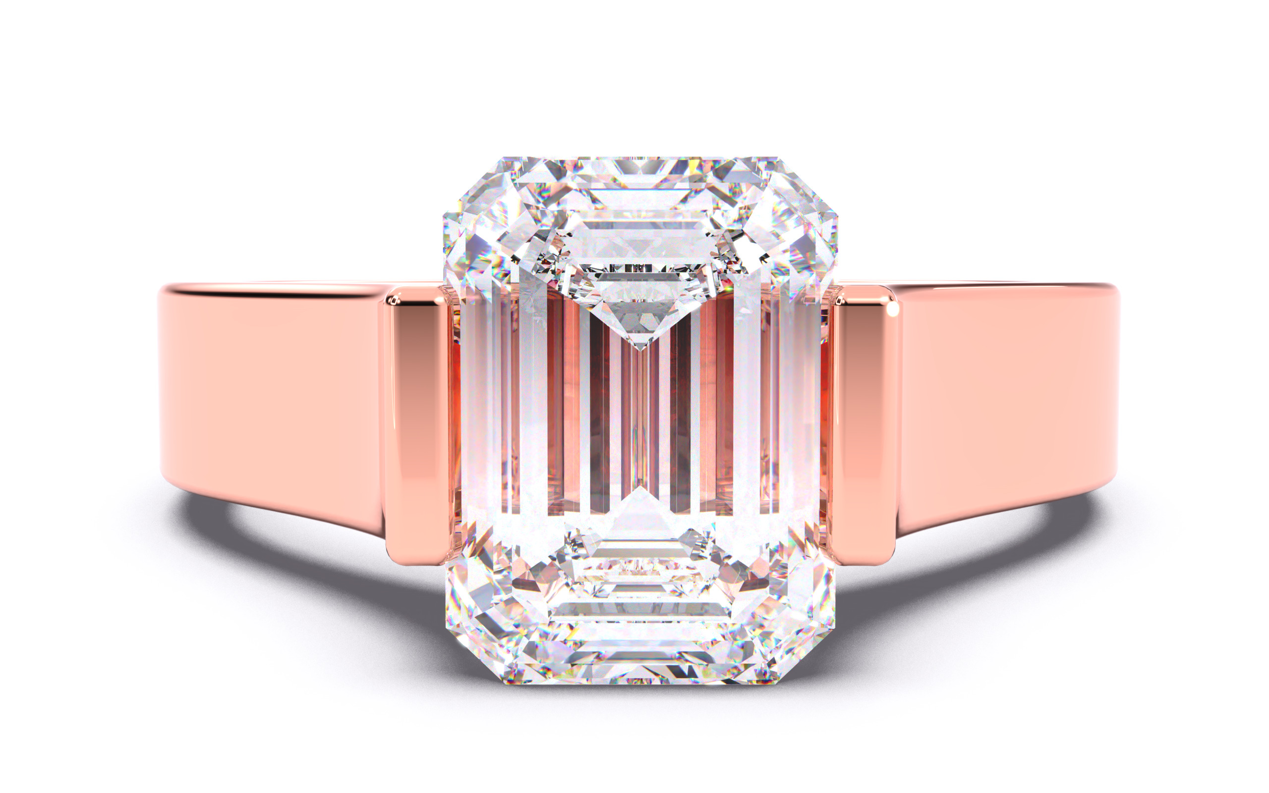 300 Solitaire Wedding Engagement Rings 3dm stl renders details 3D print model_73