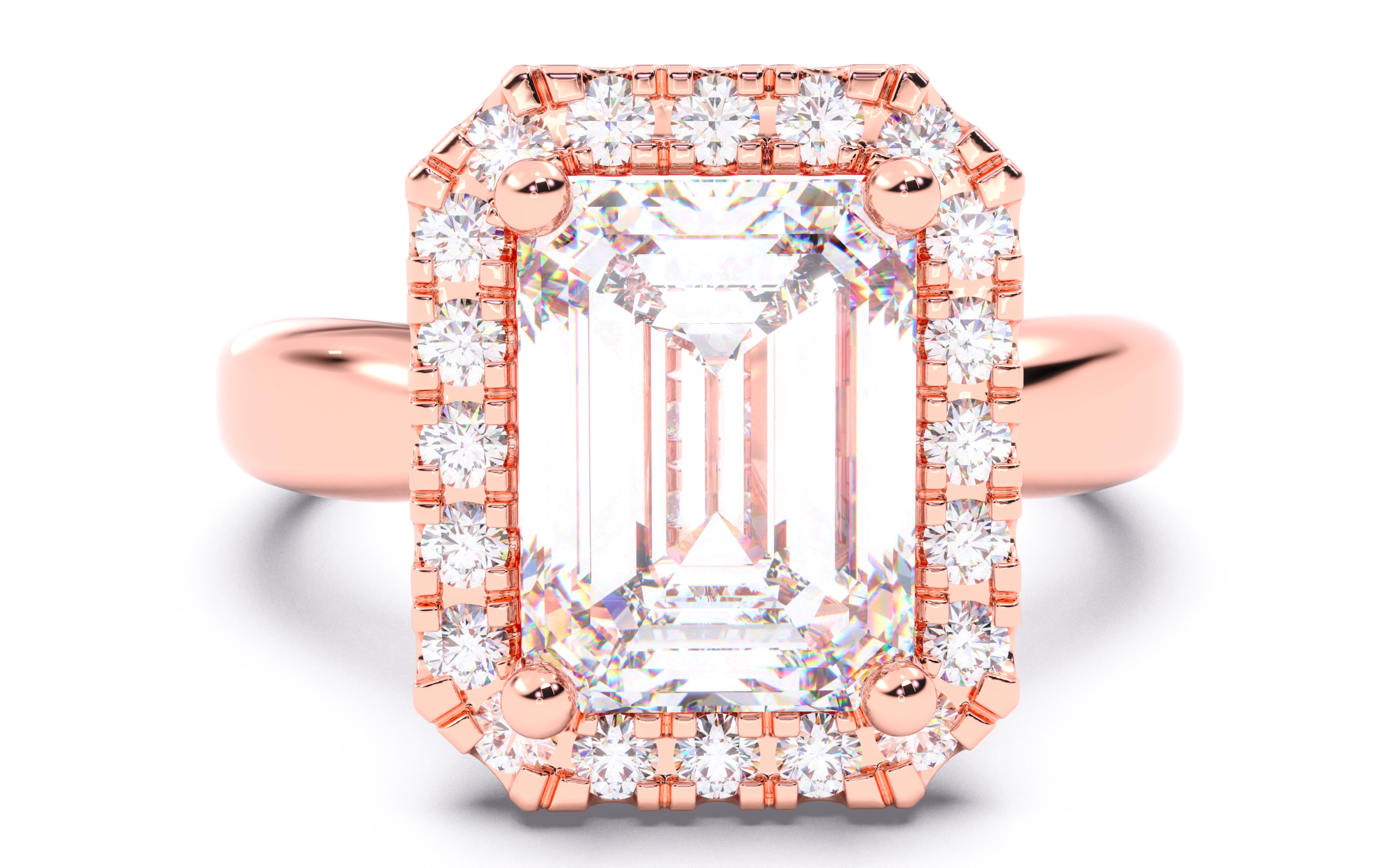 300 Solitaire Wedding Engagement Rings 3dm stl renders details 3D print model_76