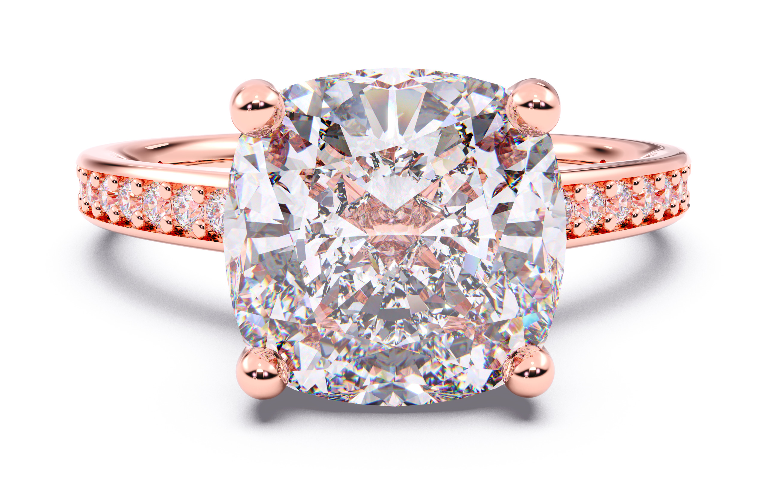 300 Solitaire Wedding Engagement Rings 3dm stl renders details 3D print model_57