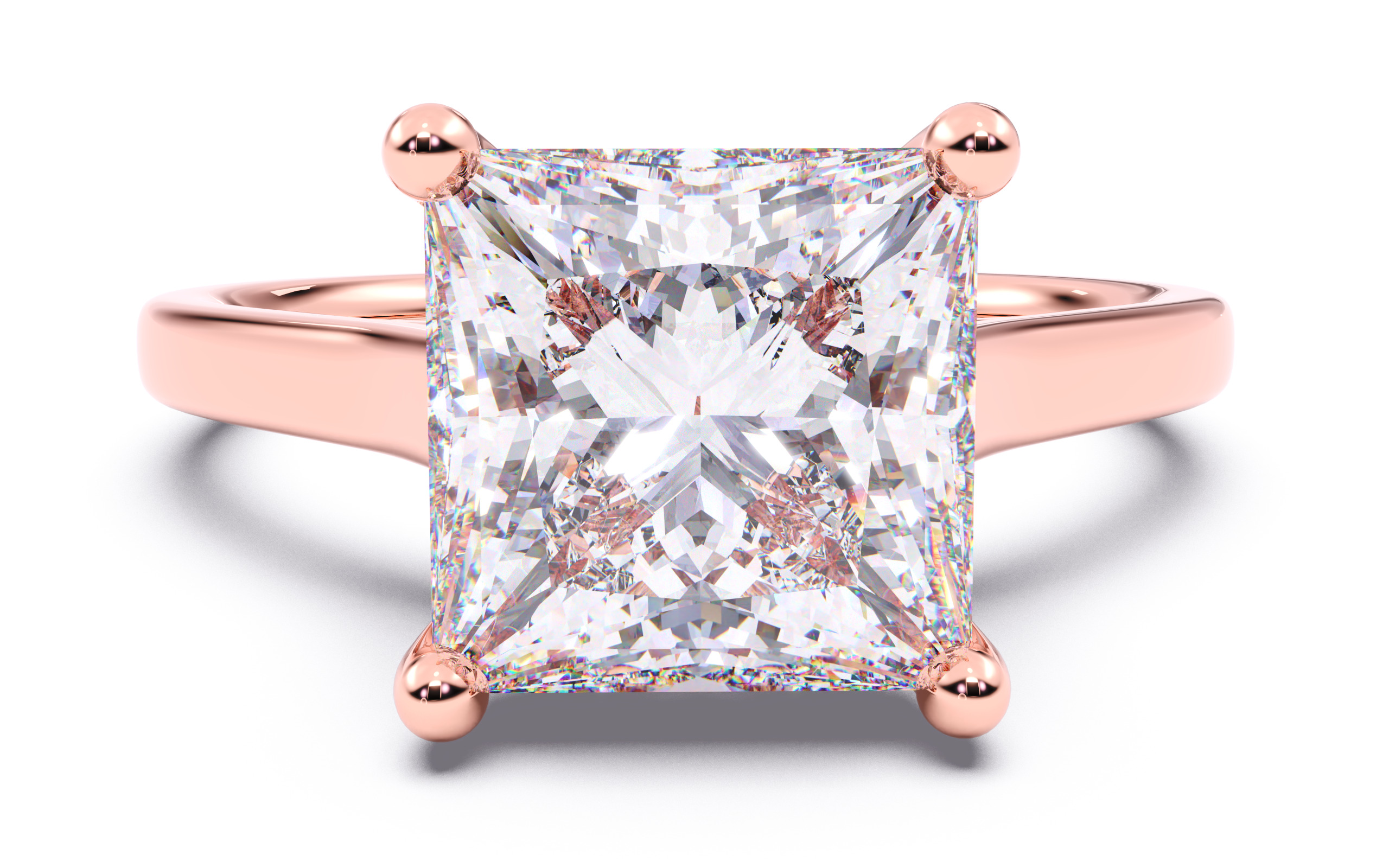 300 Solitaire Wedding Engagement Rings 3dm stl renders details 3D print model_21