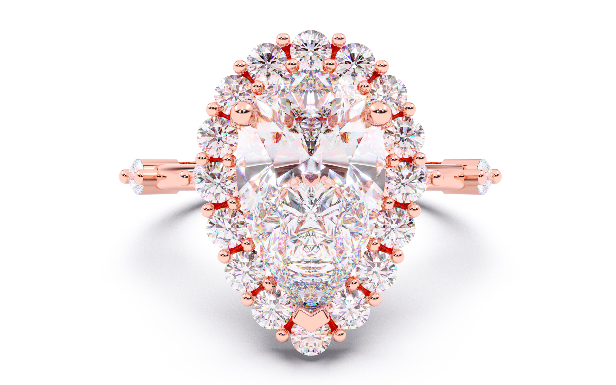 300 Solitaire Wedding Engagement Rings 3dm stl renders details 3D print model_61