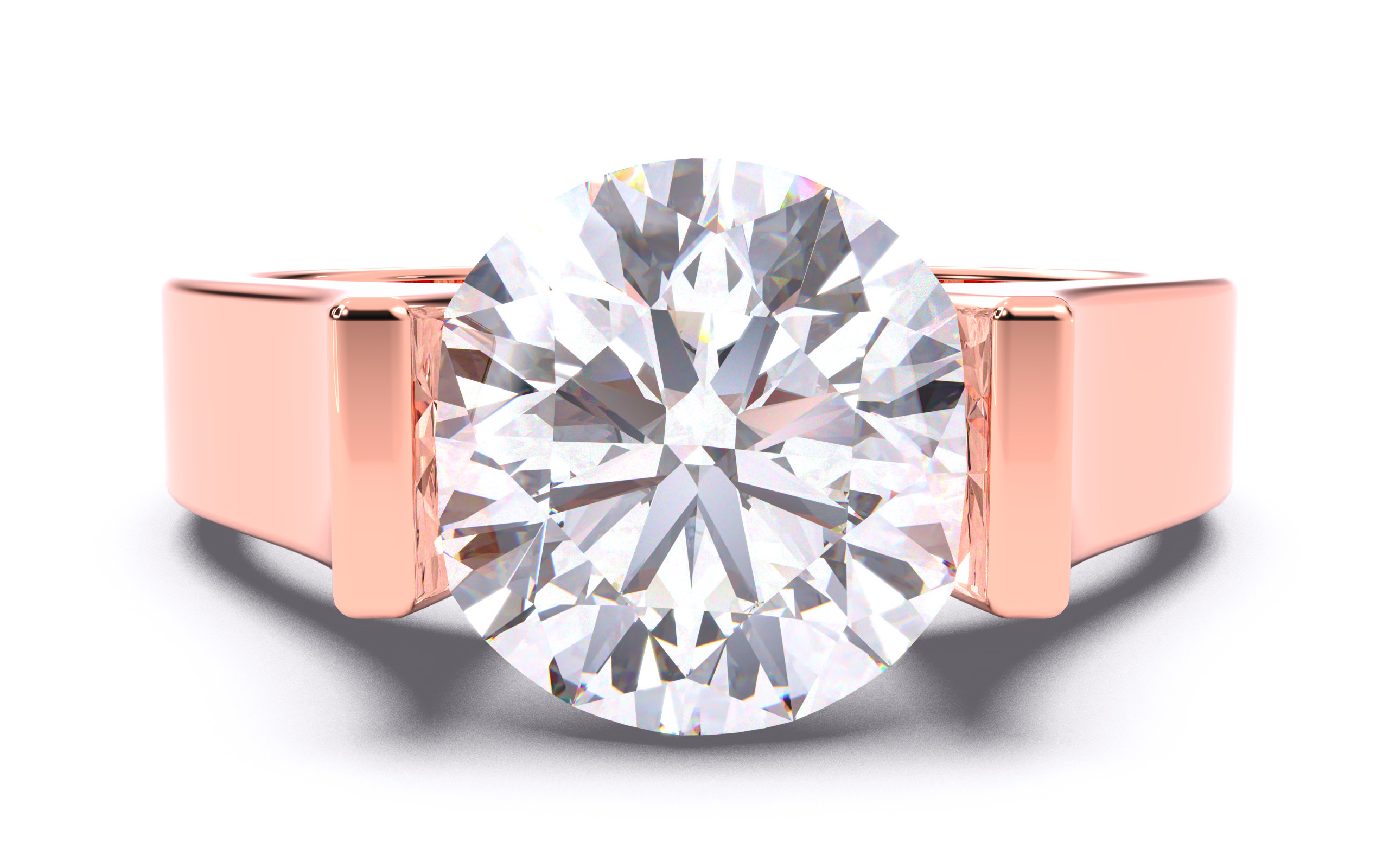 300 Solitaire Wedding Engagement Rings 3dm stl renders details 3D print model_26