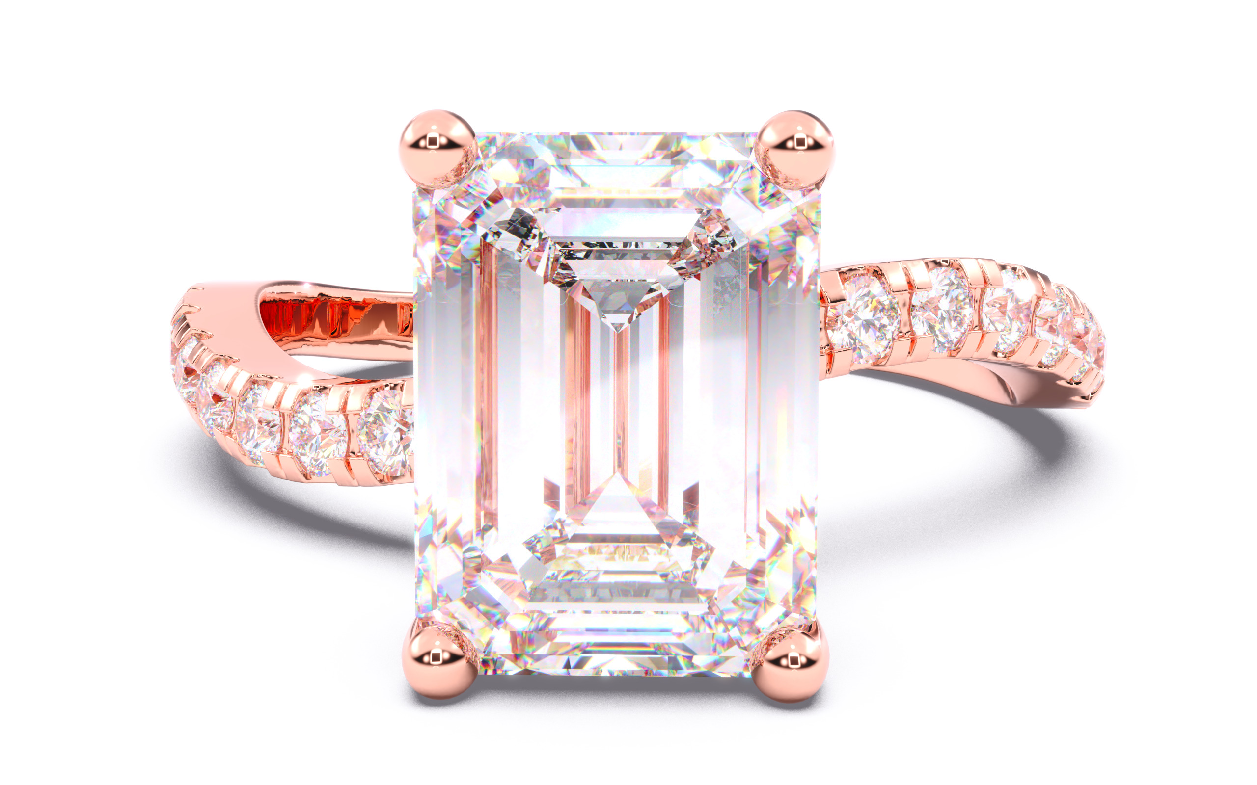 300 Solitaire Wedding Engagement Rings 3dm stl renders details 3D print model_54