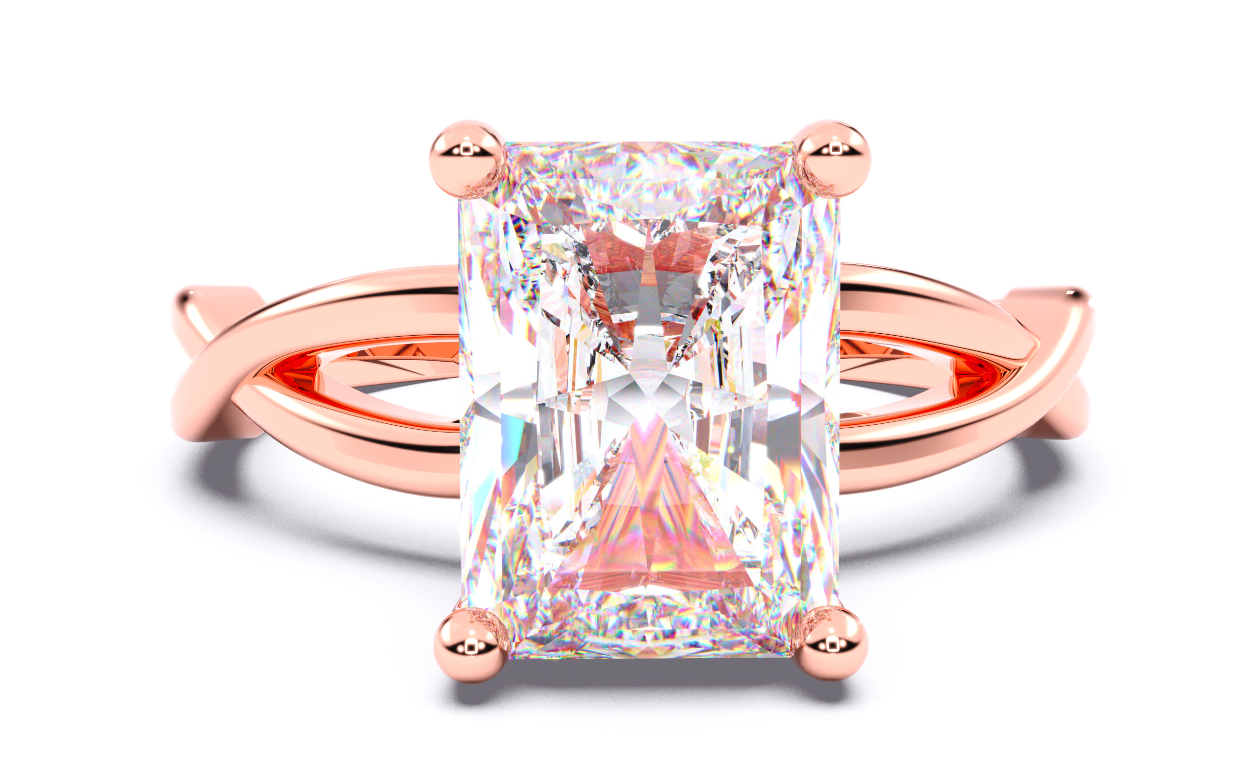 300 Solitaire Wedding Engagement Rings 3dm stl renders details 3D print model_119