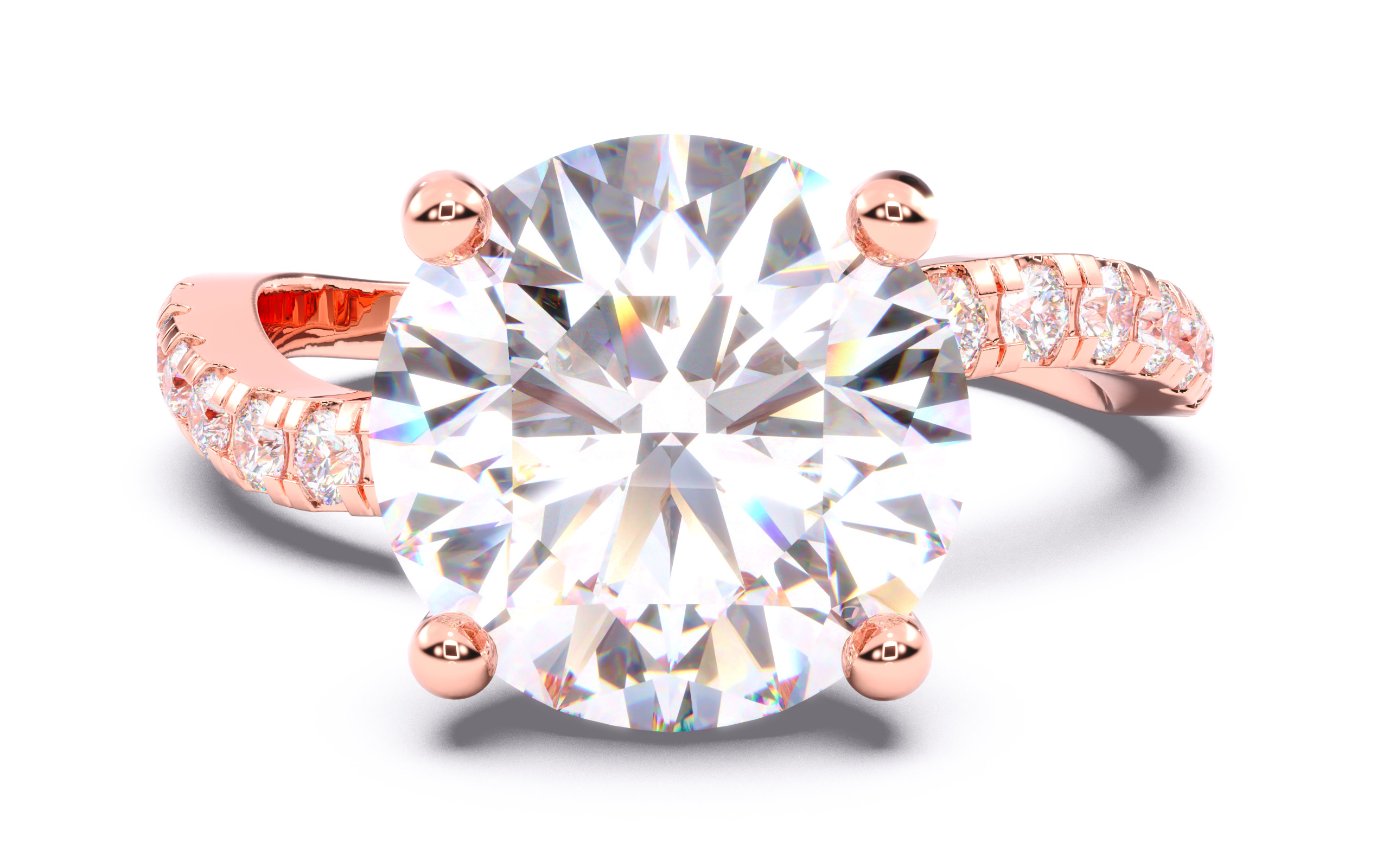 300 Solitaire Wedding Engagement Rings 3dm stl renders details 3D print model_97