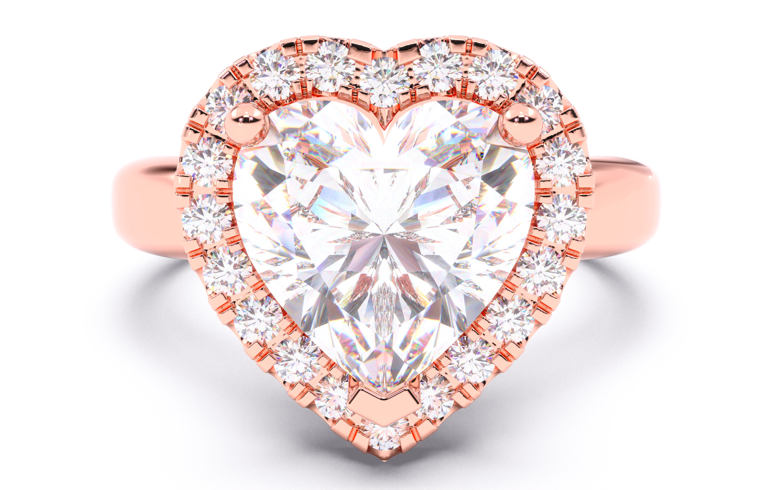 300 Solitaire Wedding Engagement Rings 3dm stl renders details 3D print model_83