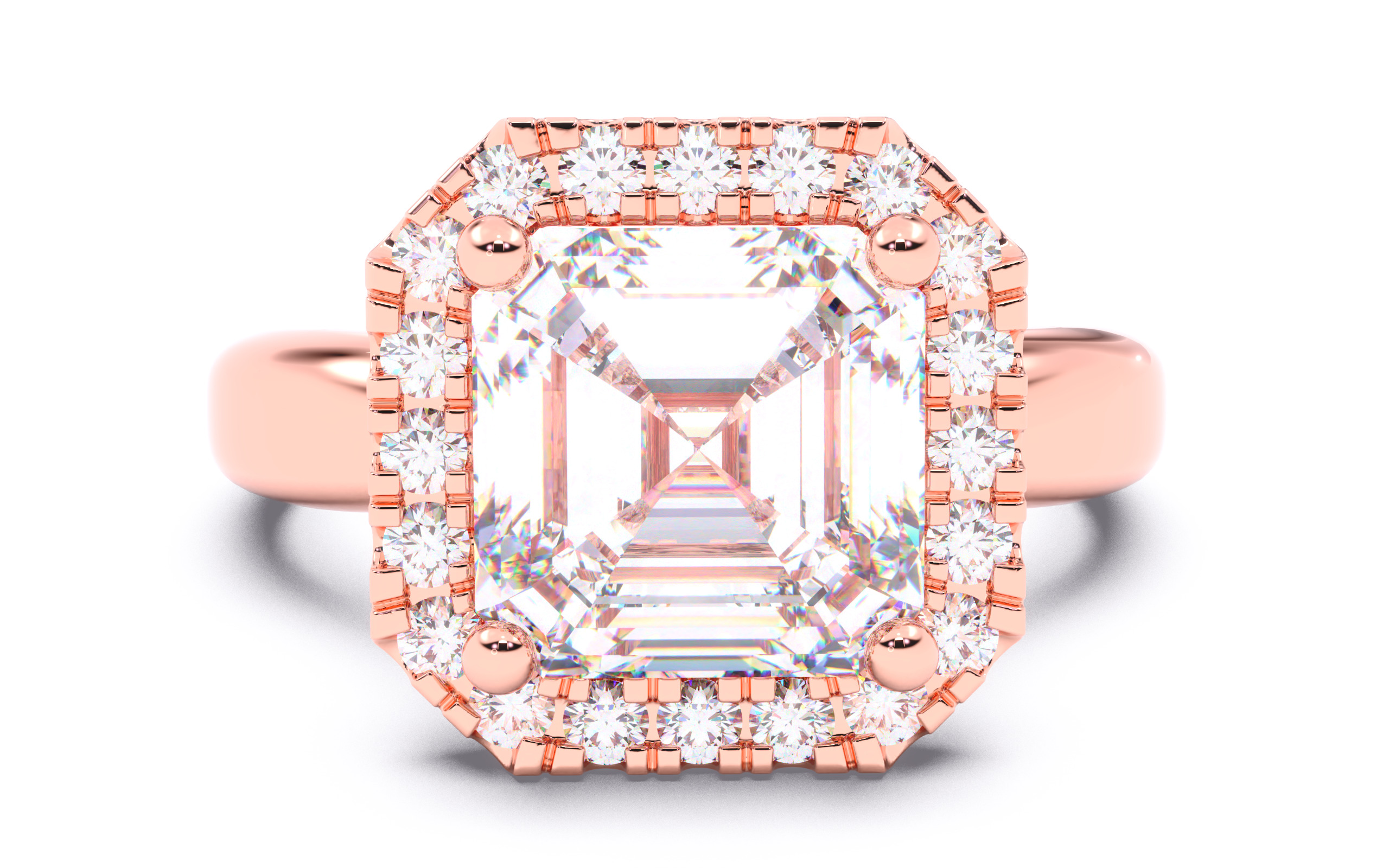 300 Solitaire Wedding Engagement Rings 3dm stl renders details 3D print model_70