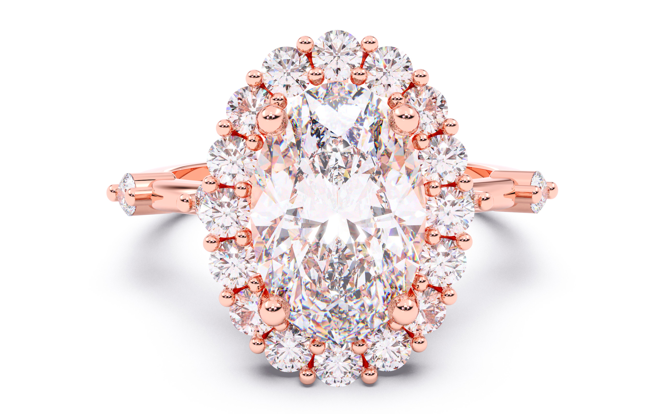 300 Solitaire Wedding Engagement Rings 3dm stl renders details 3D print model_63