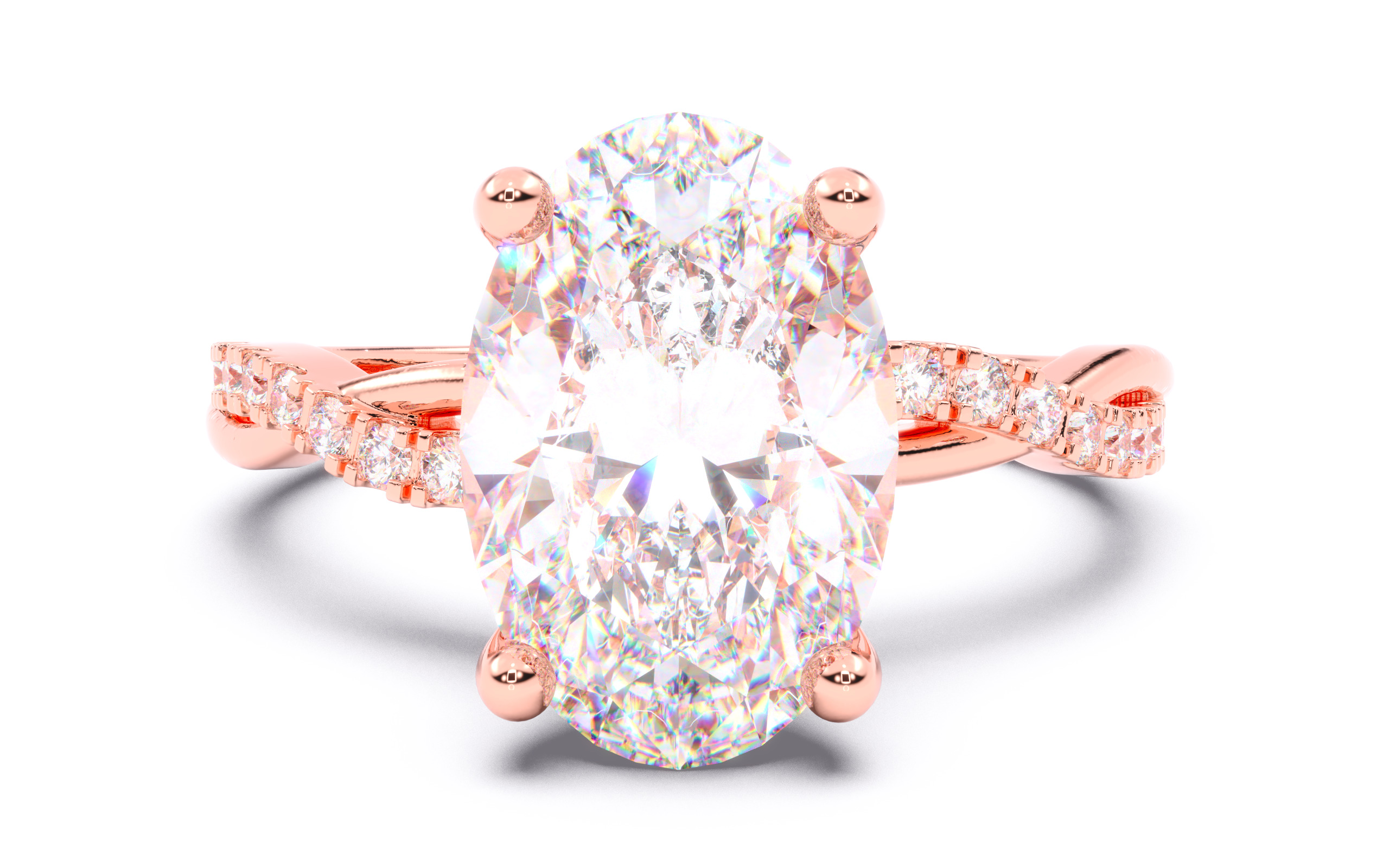 300 Solitaire Wedding Engagement Rings 3dm stl renders details 3D print model_87