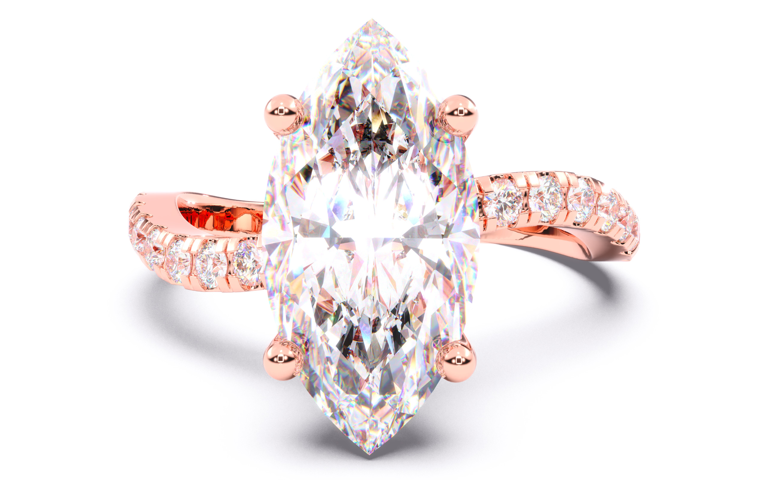 300 Solitaire Wedding Engagement Rings 3dm stl renders details 3D print model_92