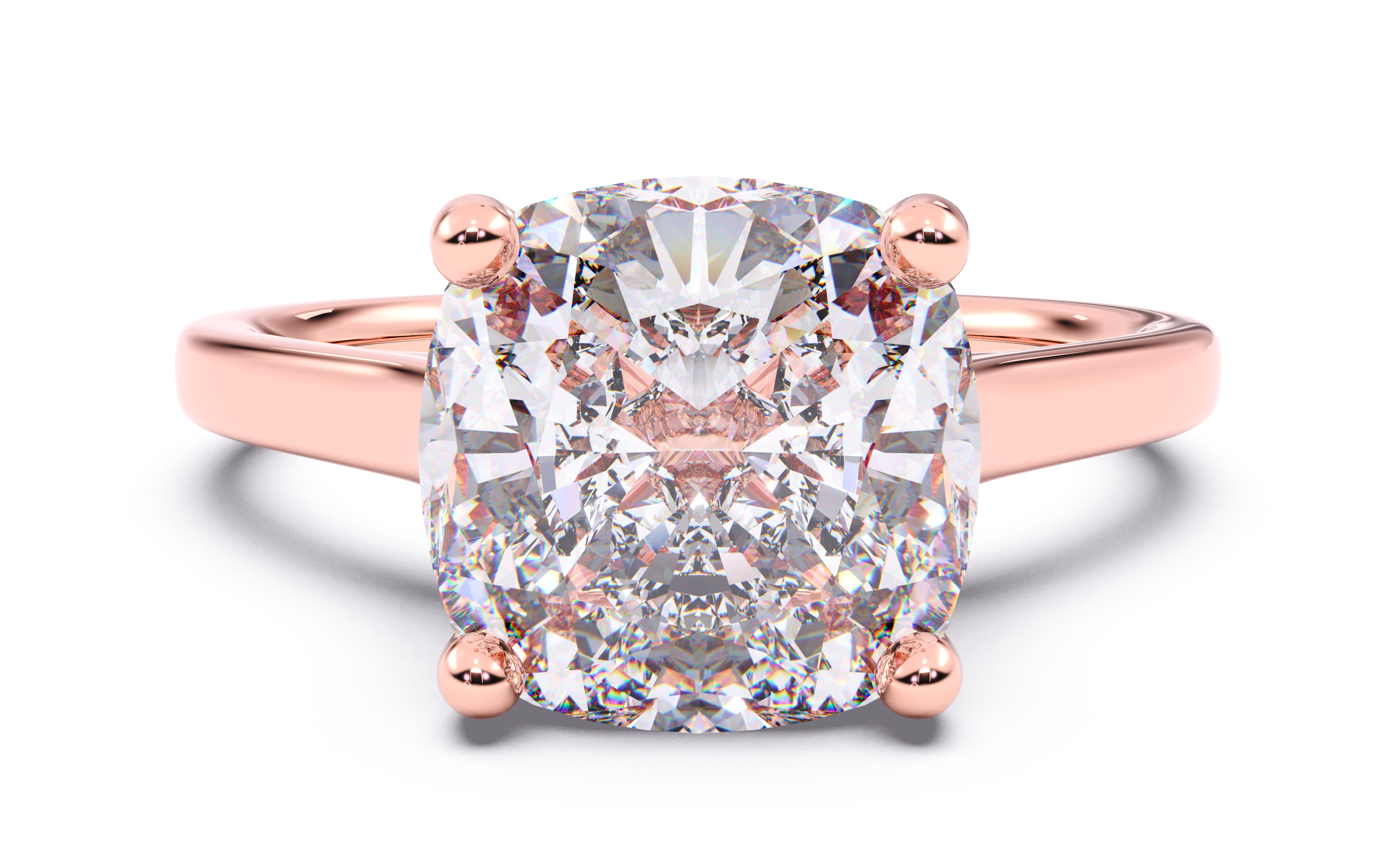 300 Solitaire Wedding Engagement Rings 3dm stl renders details 3D print model_44