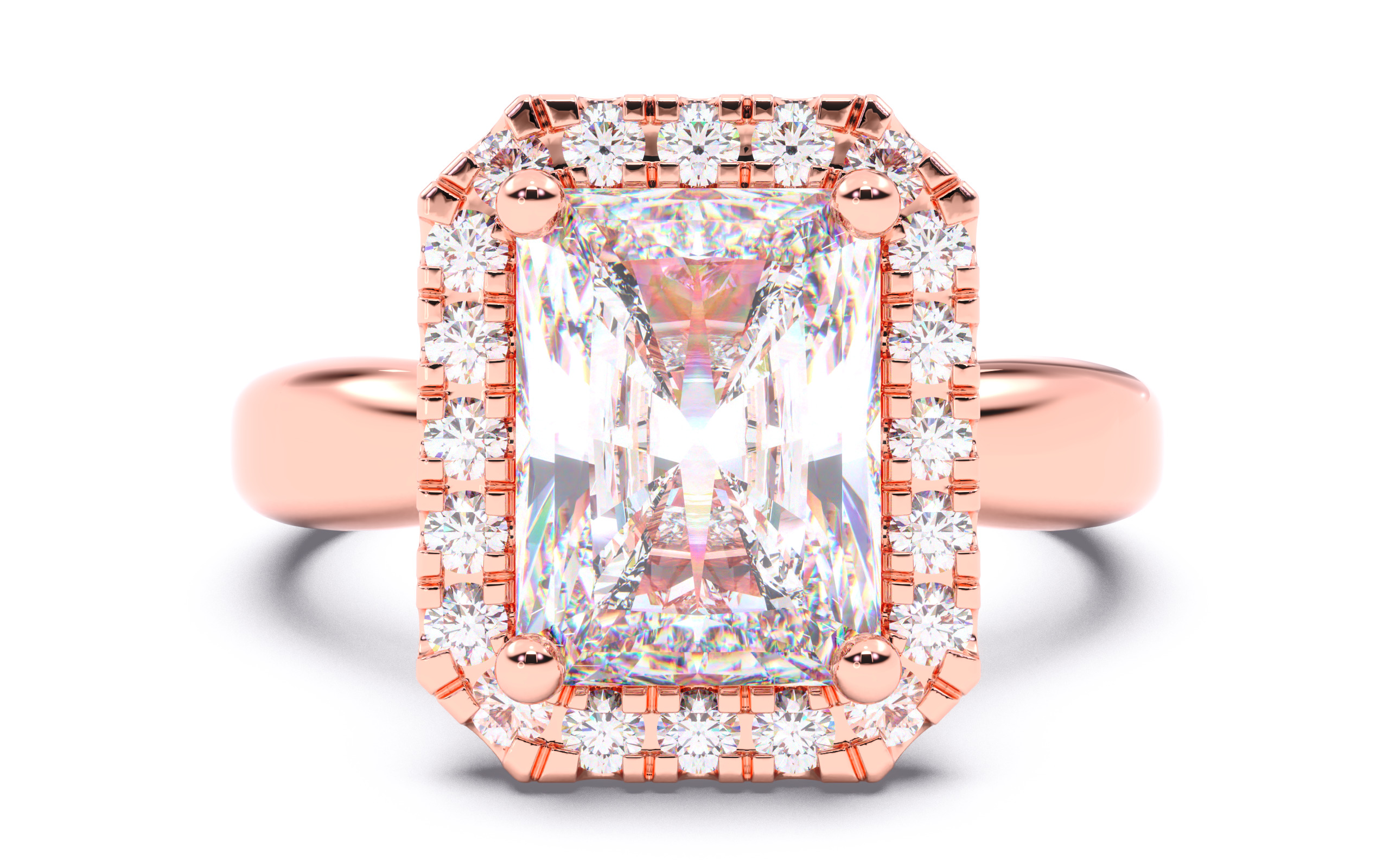 300 Solitaire Wedding Engagement Rings 3dm stl renders details 3D print model_41