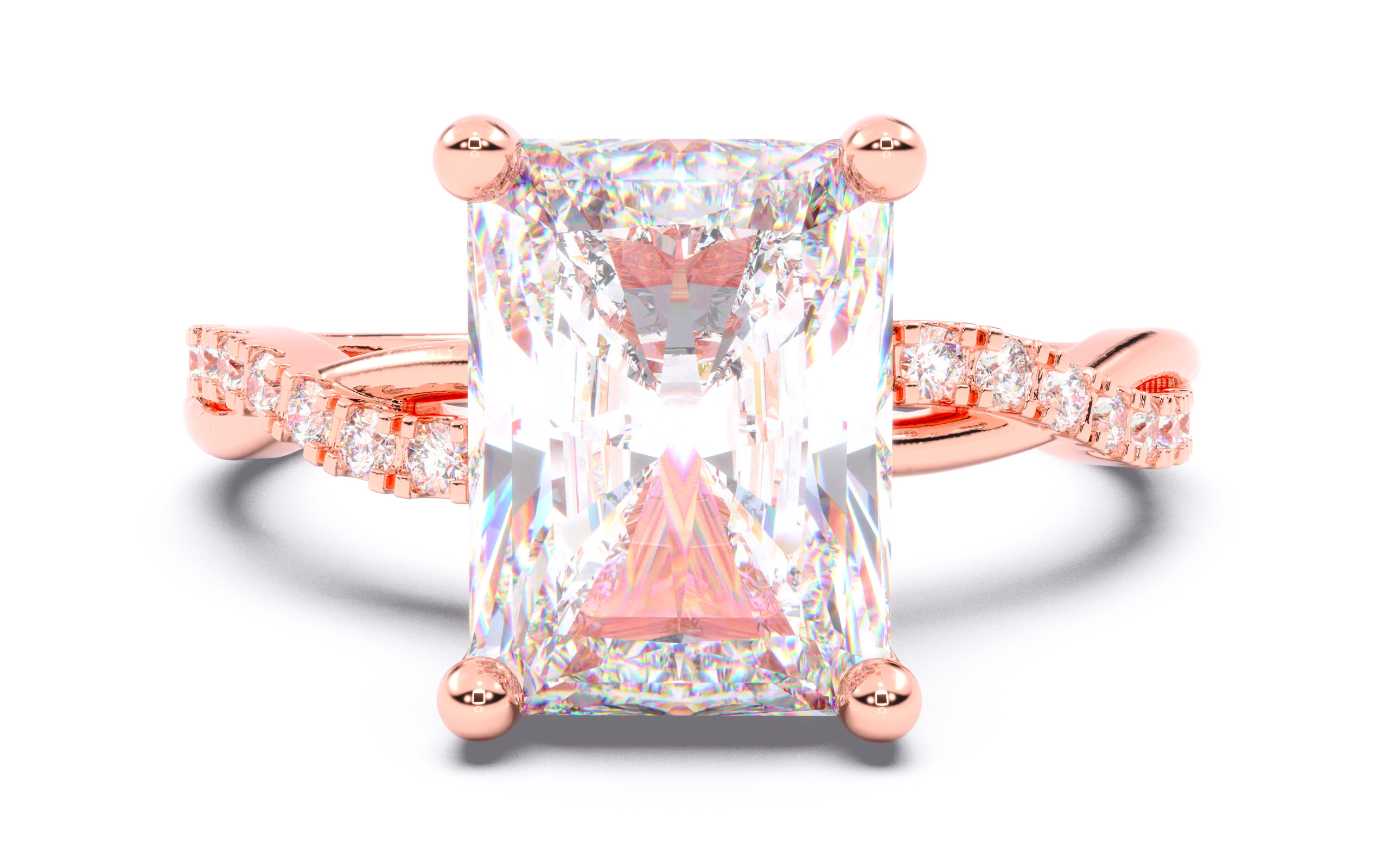 300 Solitaire Wedding Engagement Rings 3dm stl renders details 3D print model_91