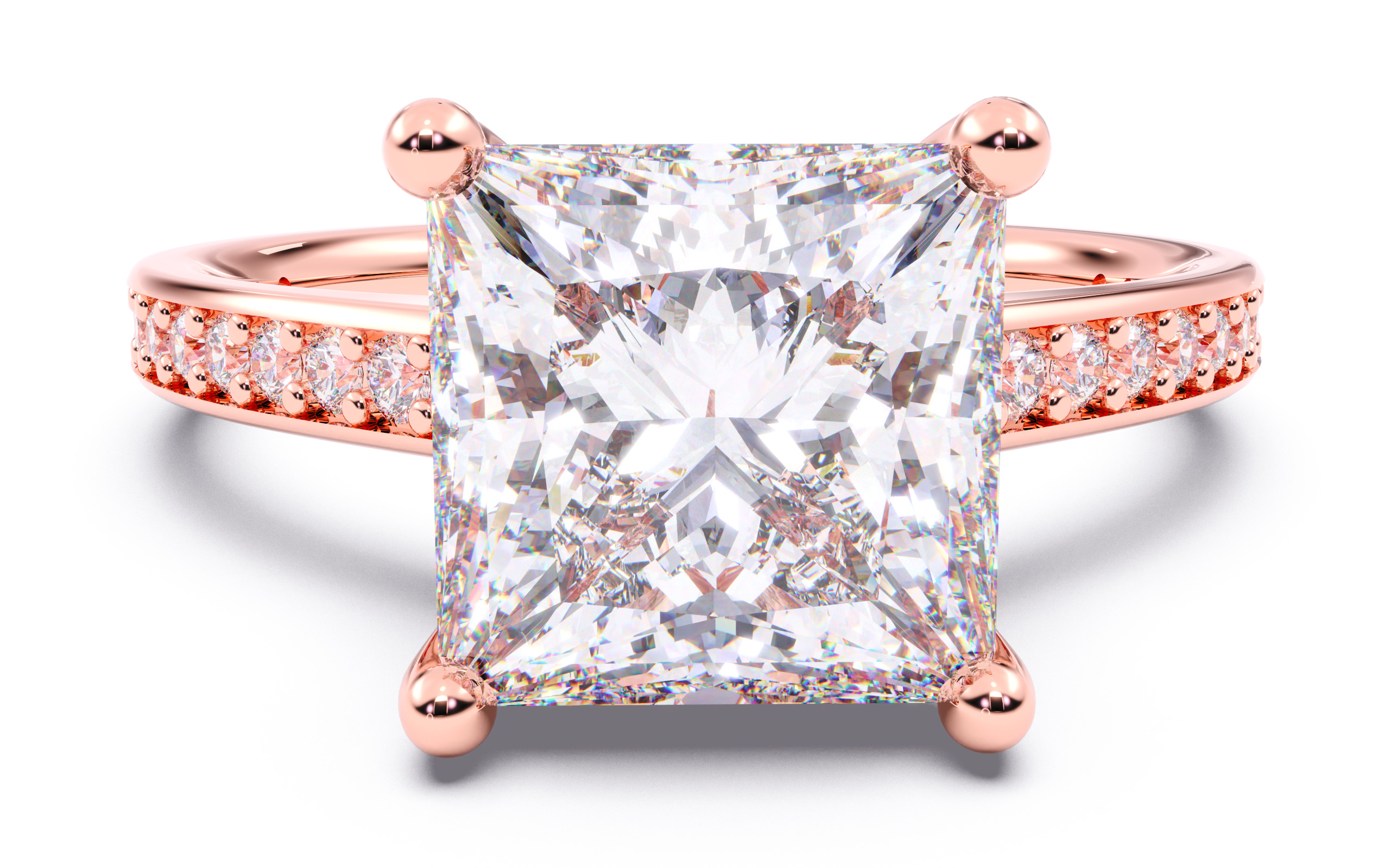 300 Solitaire Wedding Engagement Rings 3dm stl renders details 3D print model_56