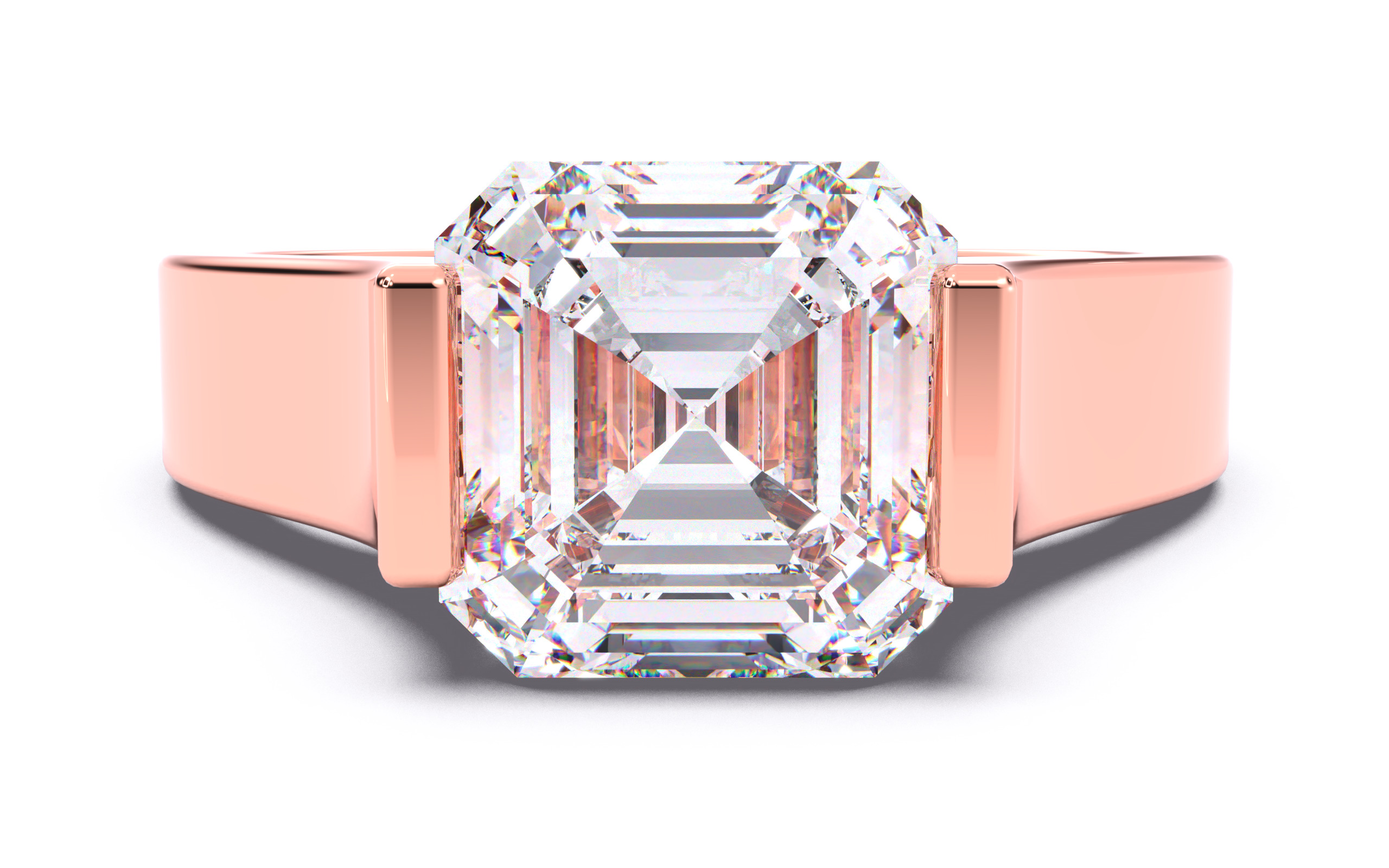 300 Solitaire Wedding Engagement Rings 3dm stl renders details 3D print model_79