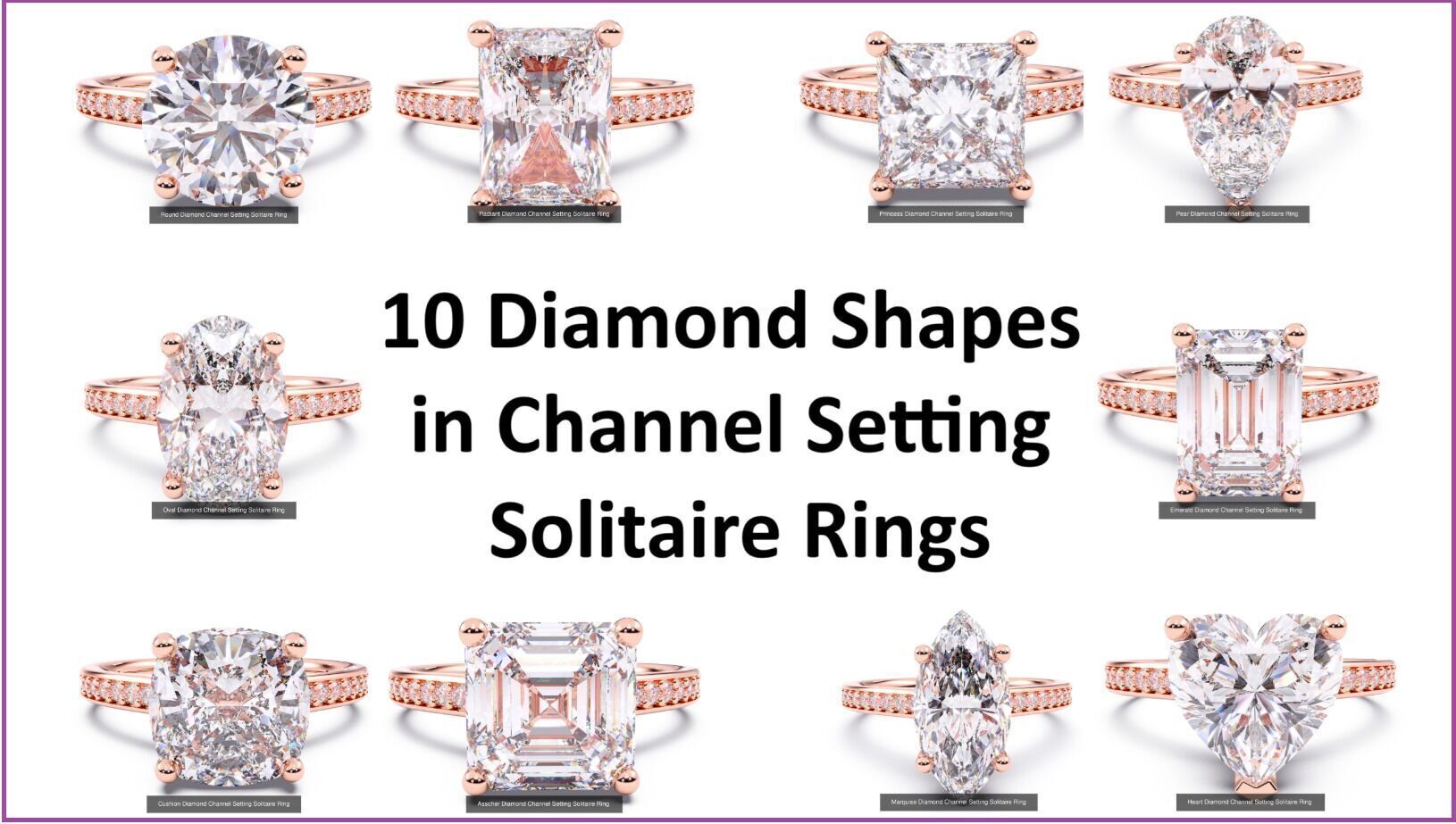 300 Solitaire Wedding Engagement Rings 3dm stl renders details 3D print model_4