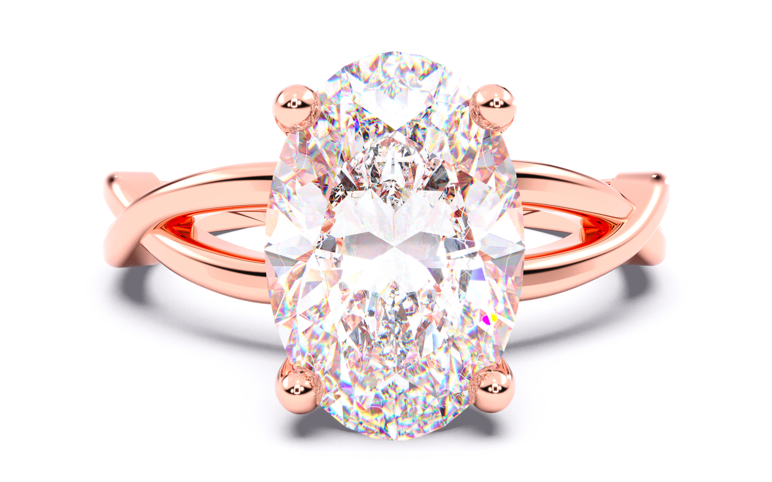 300 Solitaire Wedding Engagement Rings 3dm stl renders details 3D print model_109