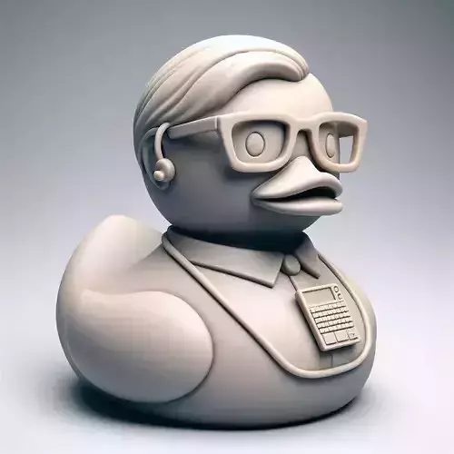 Programmer Geek Rubber Duck