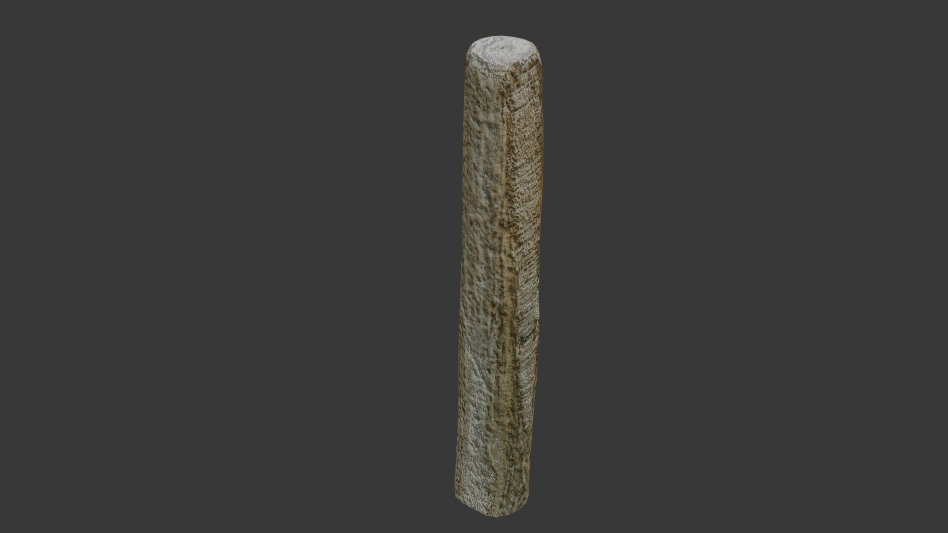 Realistic Wooden Fence Posts Low-poly 3D model_4