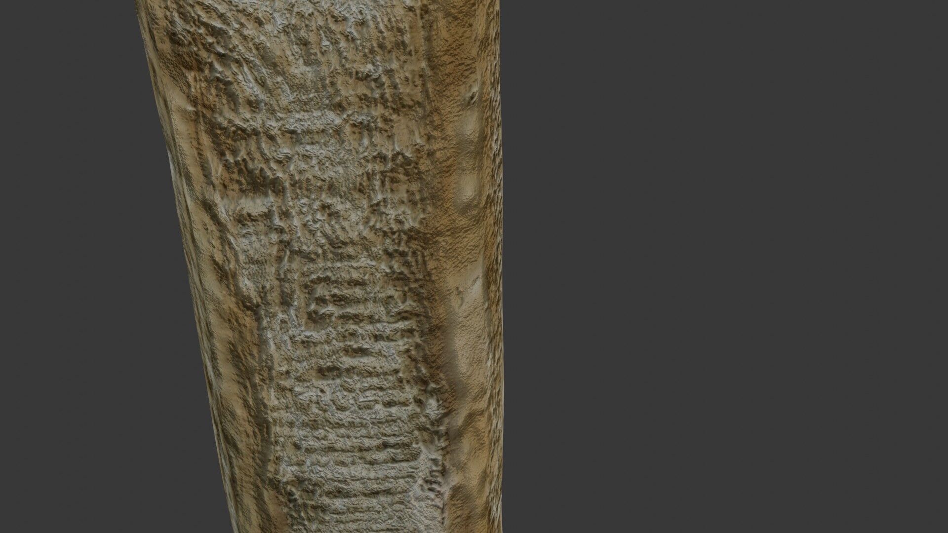 Realistic Wooden Fence Posts Low-poly 3D model_3