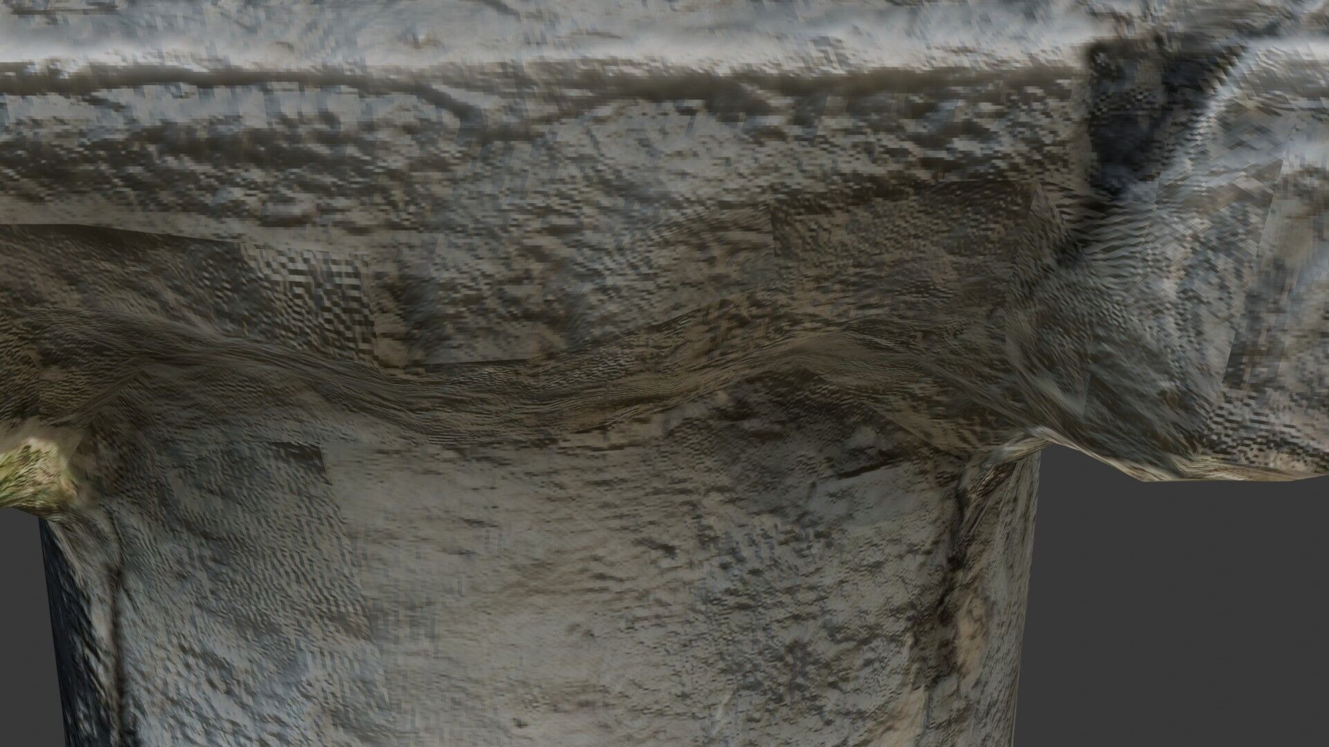 Ancient Ionic Column Capital Low-poly 3D model_3