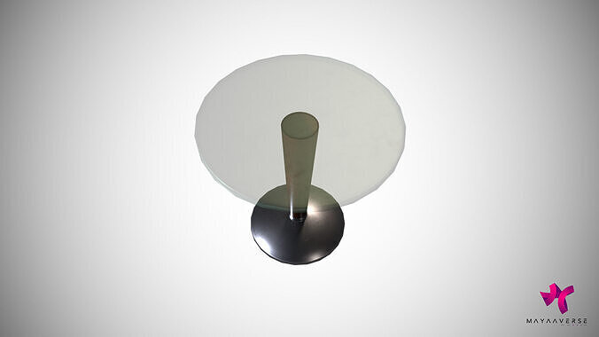 Glass Table  Low-poly 3D model