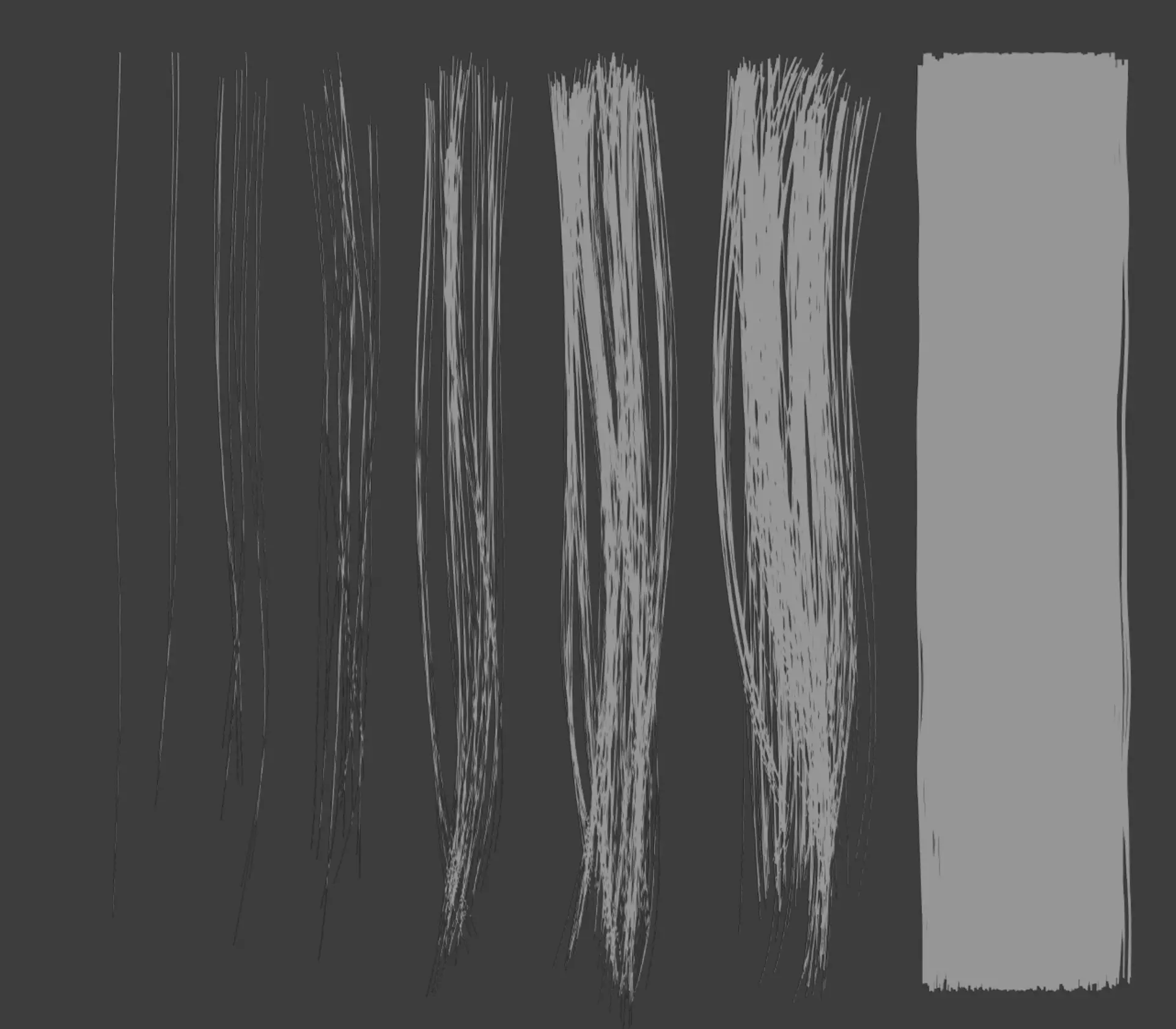 Hair cards and Textures for Female Hair 3D model_0