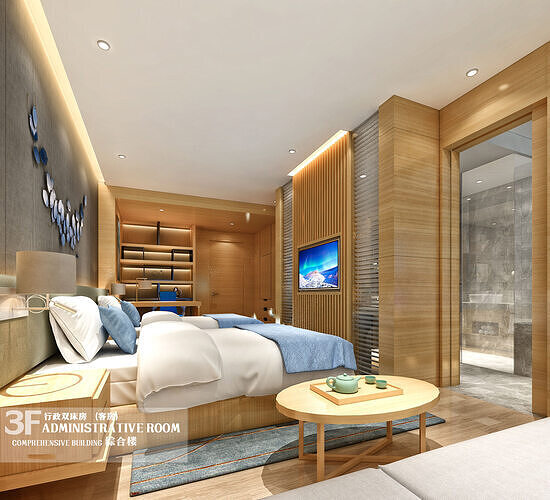 Hotel Room 3D model