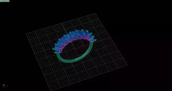 half eternity ring half wedding band oval shaped diamond