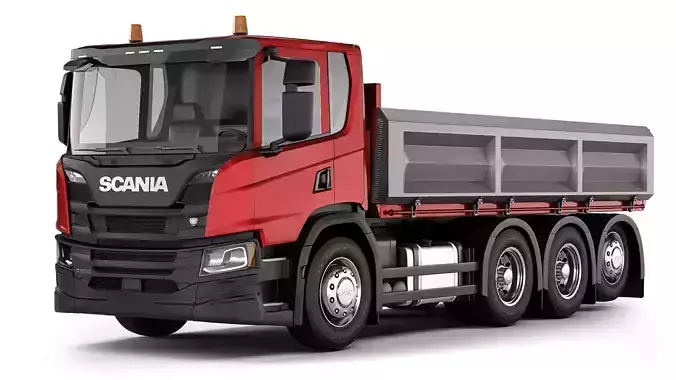 Truck P500 tipper 2018 3D model