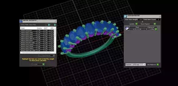 half eternity ring half wedding band oval shape diamonds