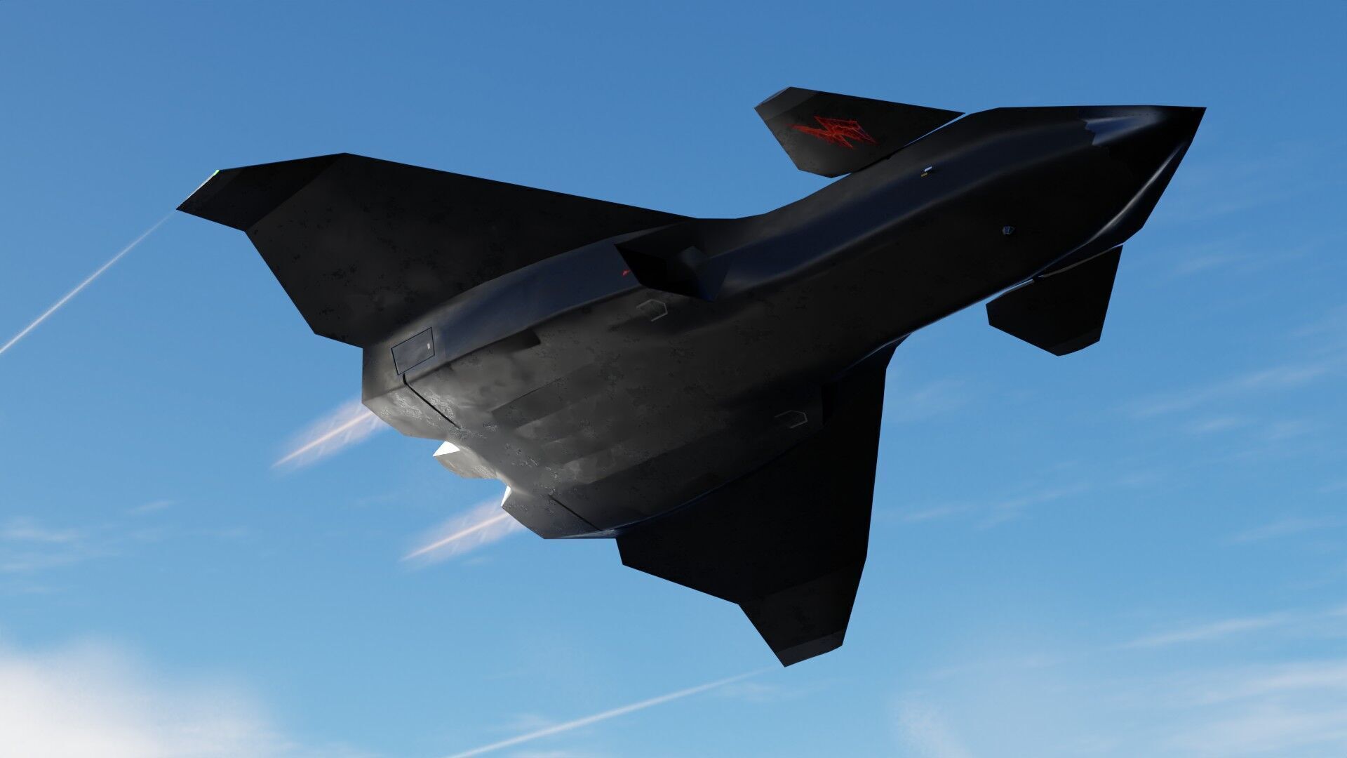 Boeing F-47 Thunderstorm NGAD Low-poly 3D model_10