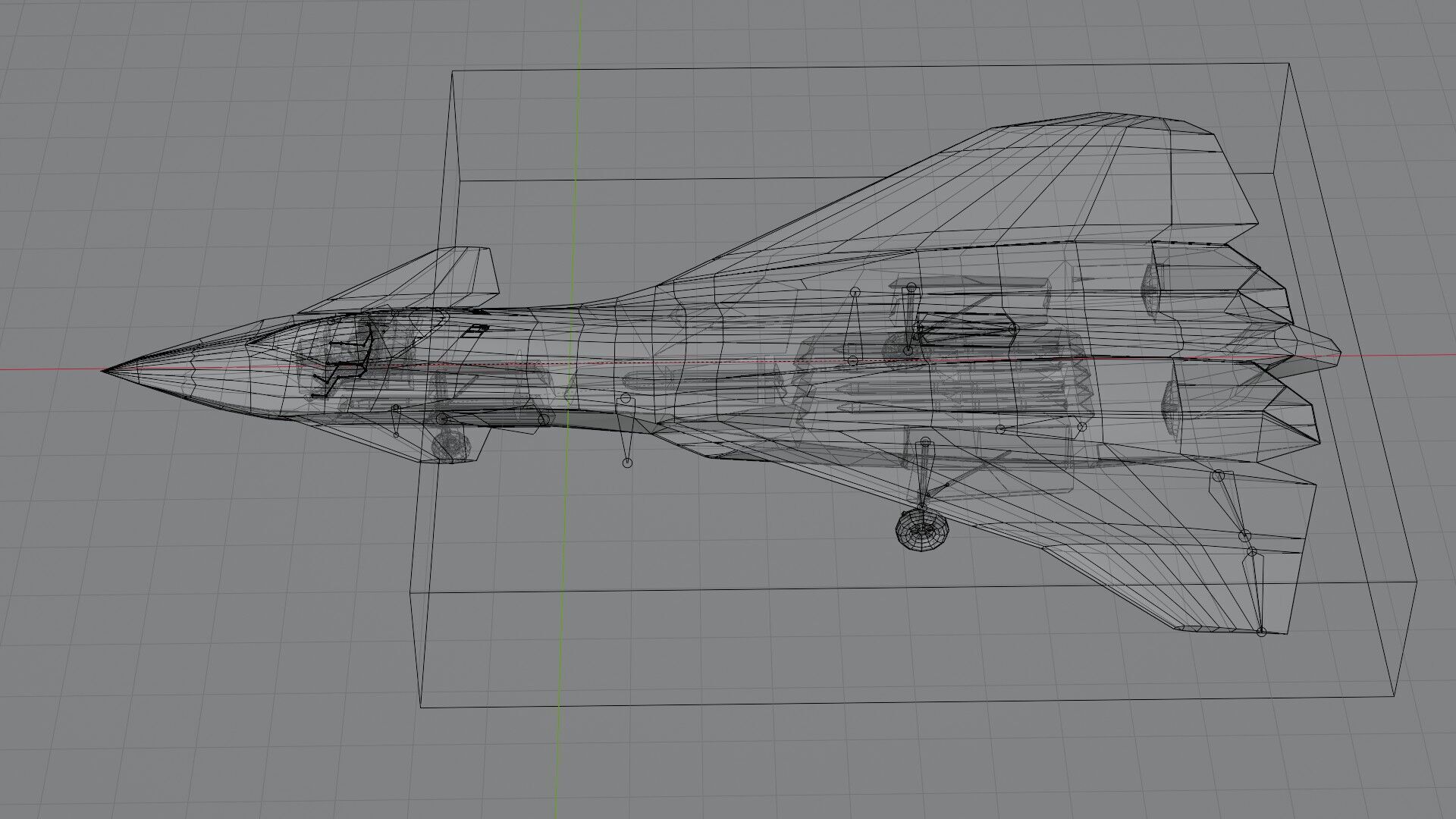 Boeing F-47 Thunderstorm NGAD Low-poly 3D model_3