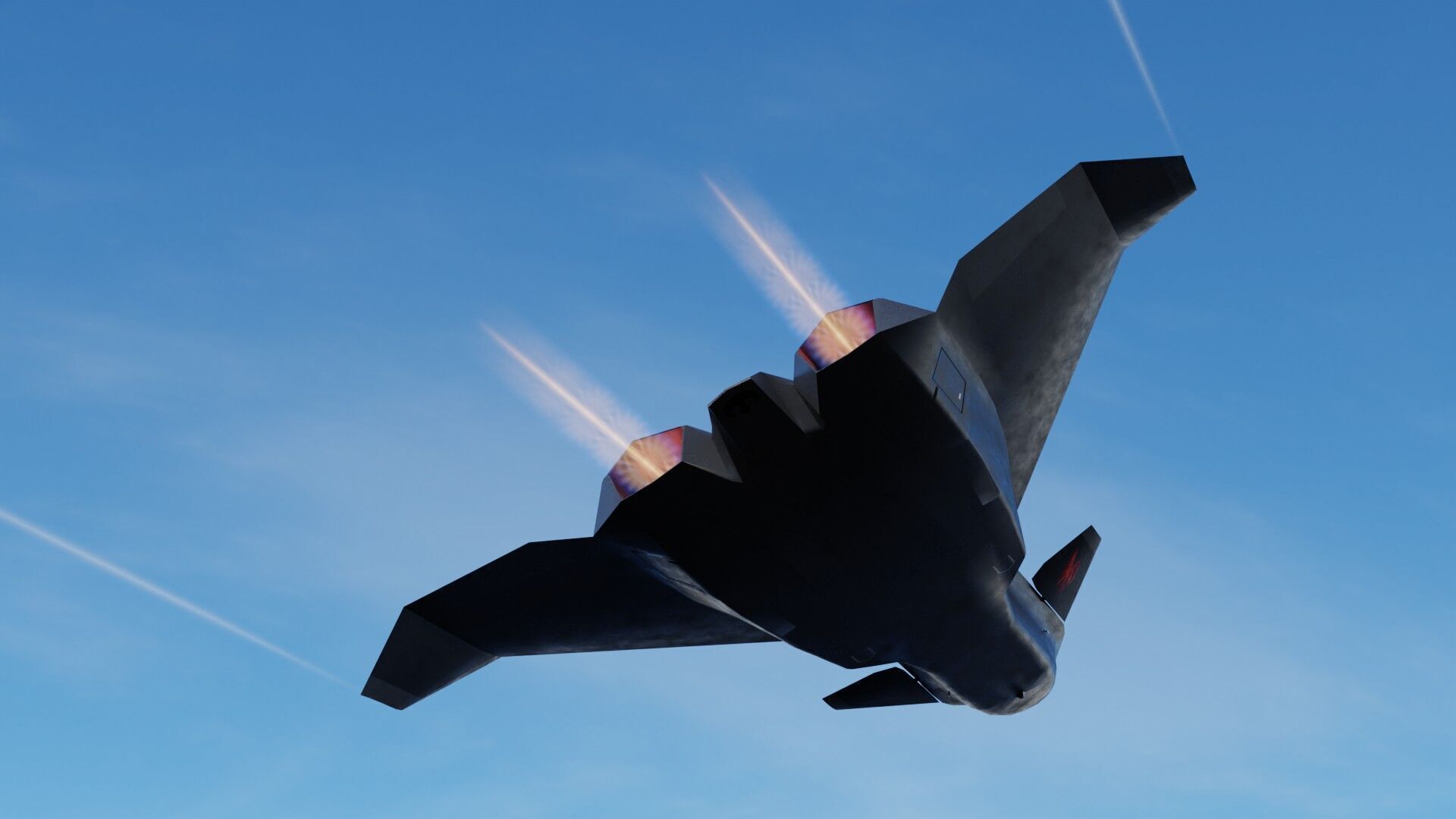 Boeing F-47 Thunderstorm NGAD Low-poly 3D model_11