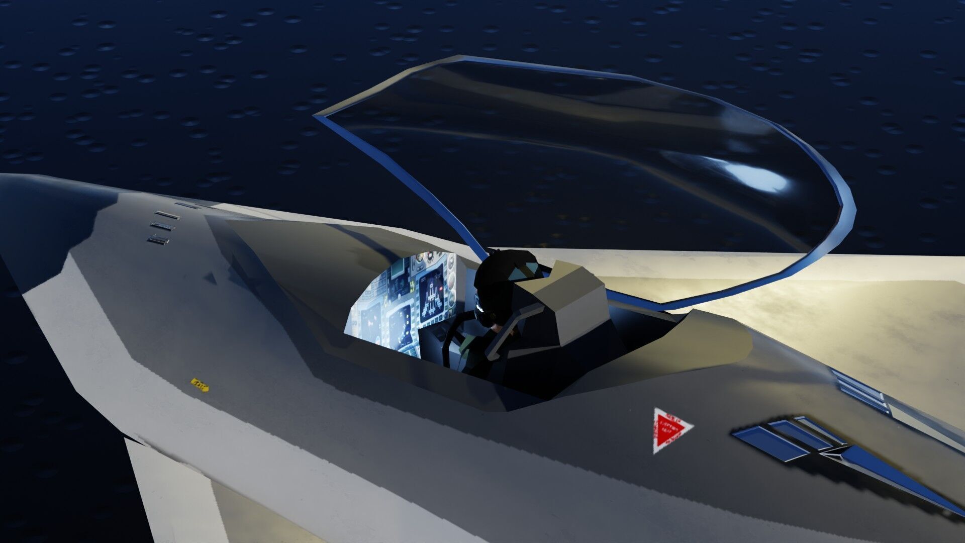 Boeing F-47 Thunderstorm NGAD Low-poly 3D model_22