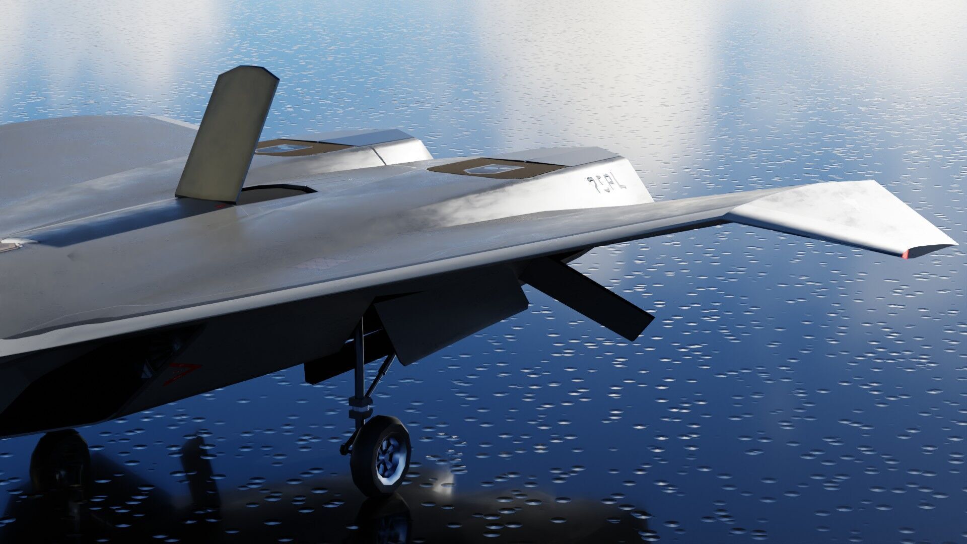 Boeing F-47 Thunderstorm NGAD Low-poly 3D model_21