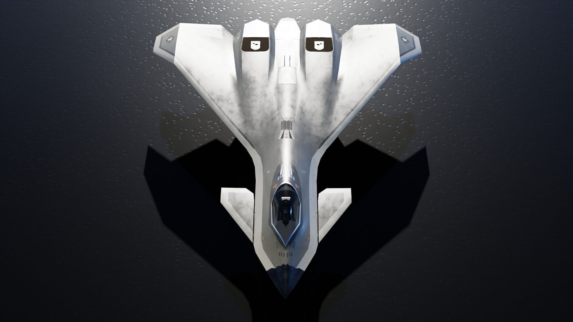 Boeing F-47 Thunderstorm NGAD Low-poly 3D model_5