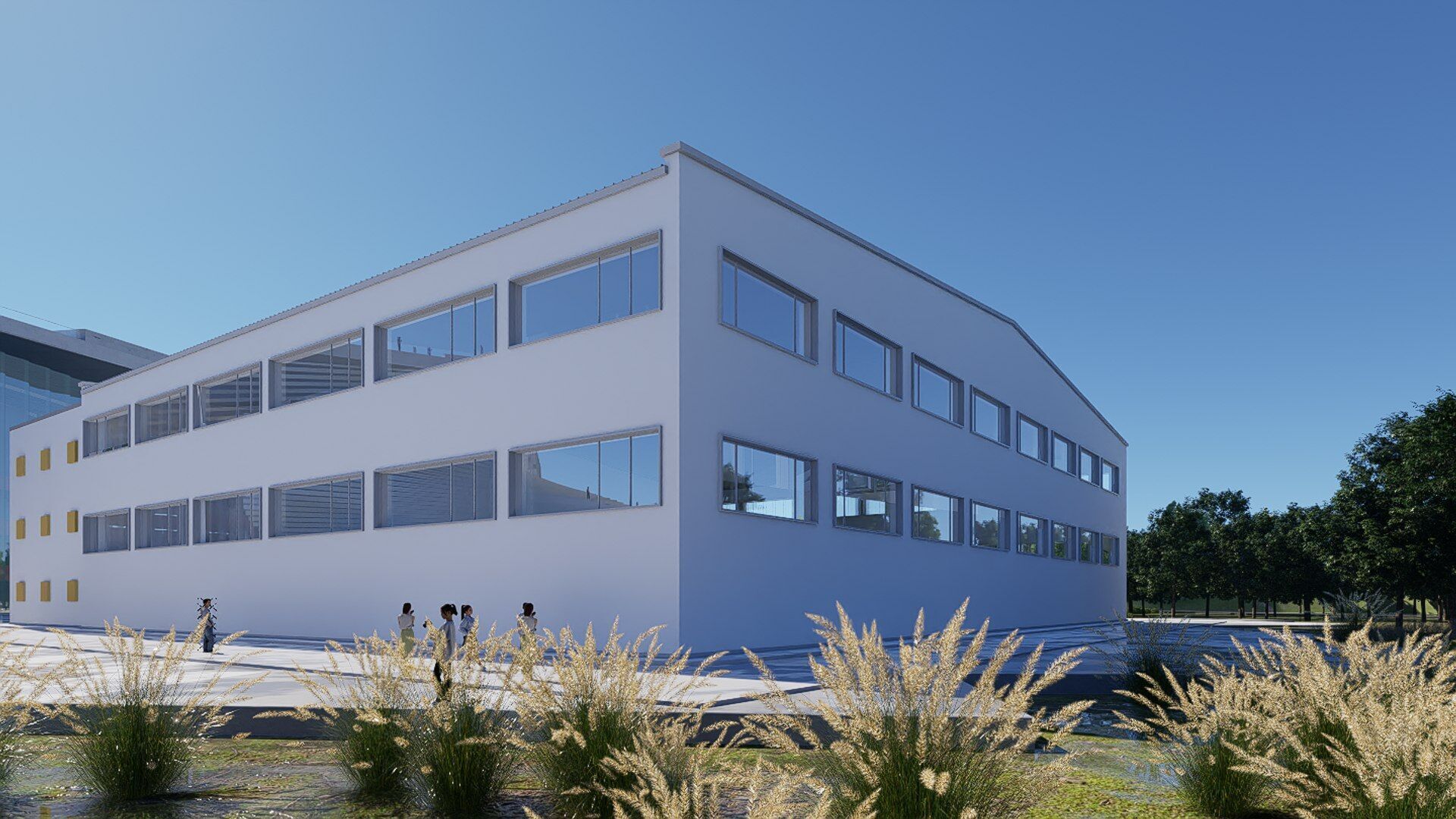 warehouse Low-poly 3D model_5