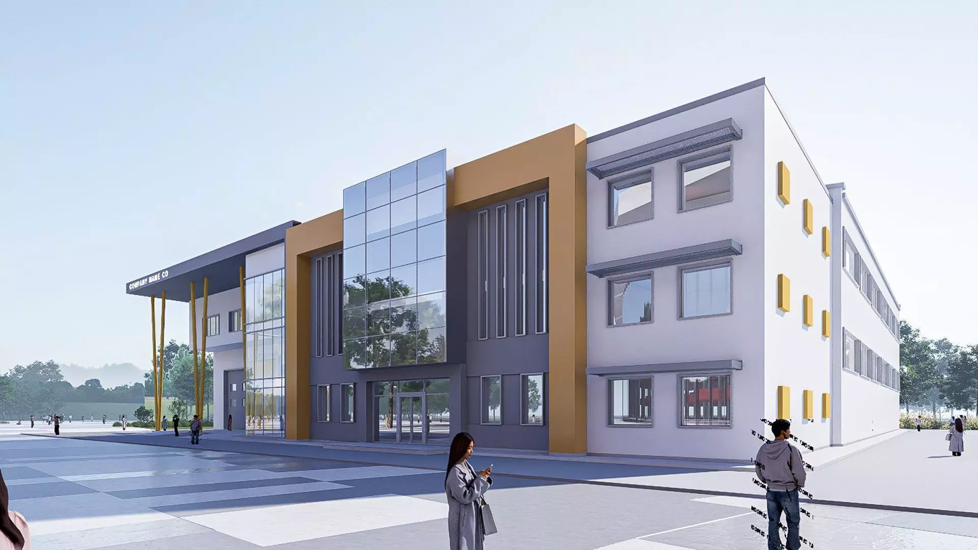 warehouse Low-poly 3D model_0