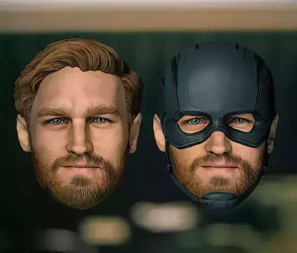 Marvel John Walker US Agent Wyatt Russell Thunderbolts head 3D print model