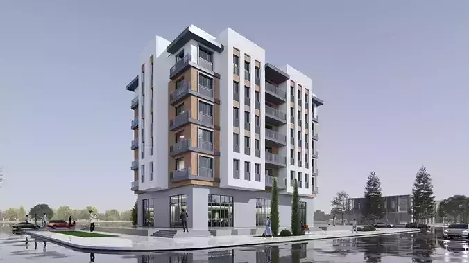 apartment building realistic