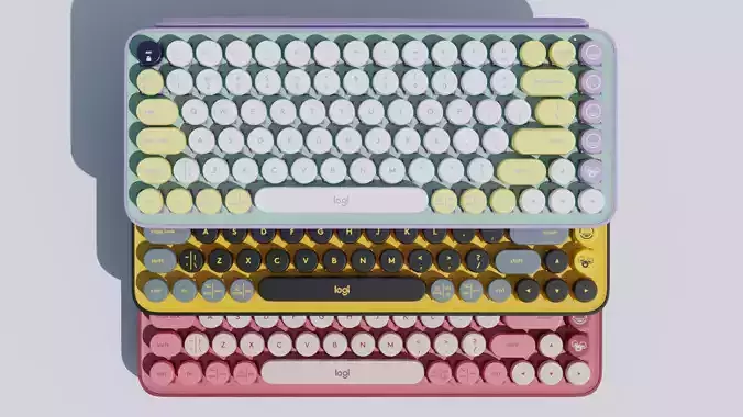 Logitech POP Keyboard Bundle 3D Model Free 3D model