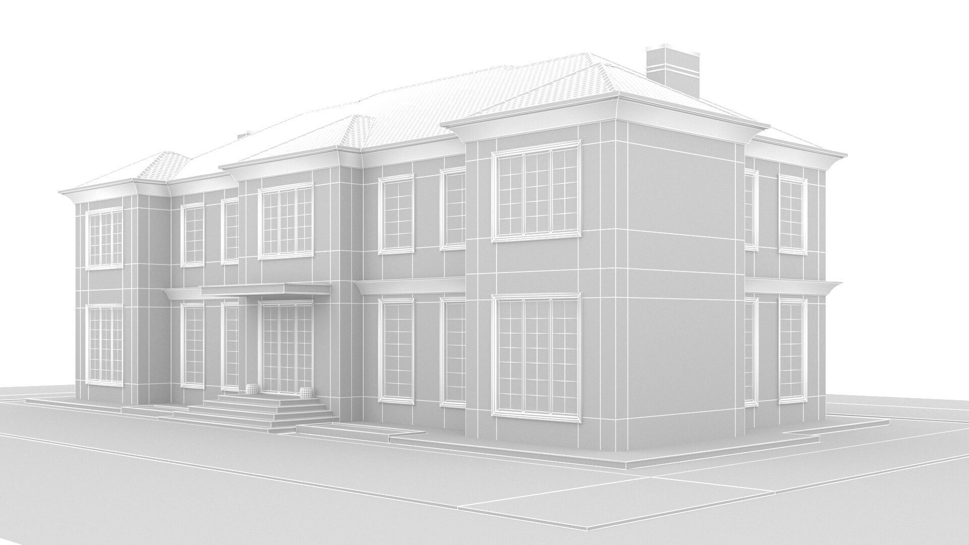 House Low-poly 3D model_11