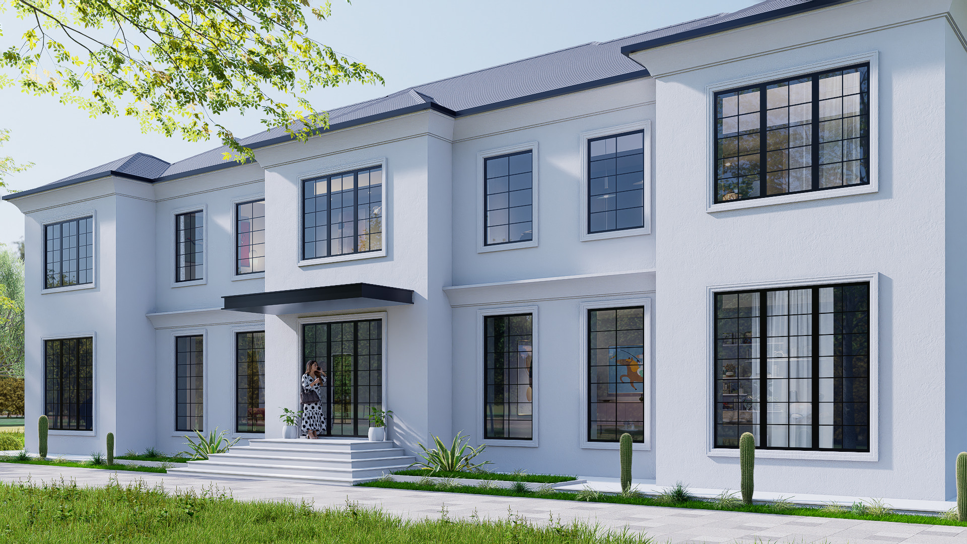 House Low-poly 3D model_3